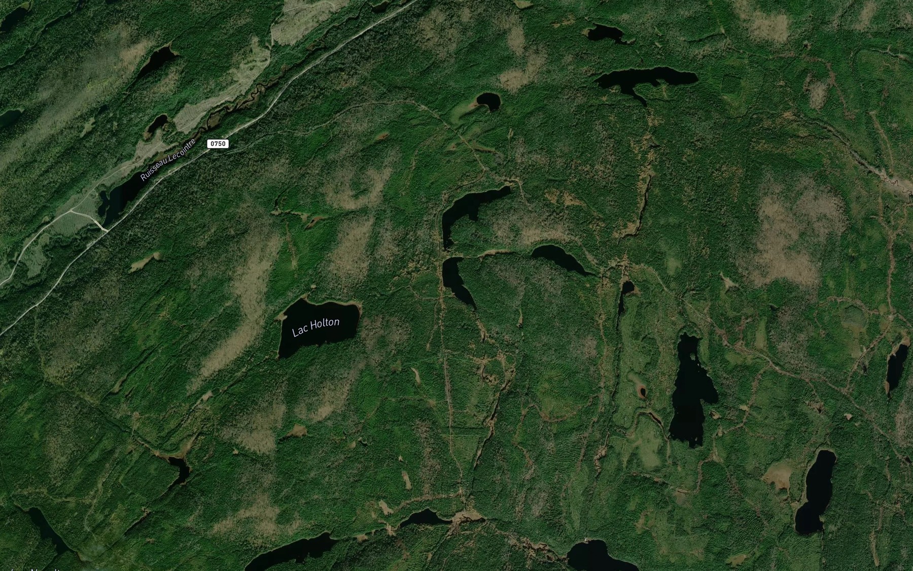 Satellite map of the Lac Navette