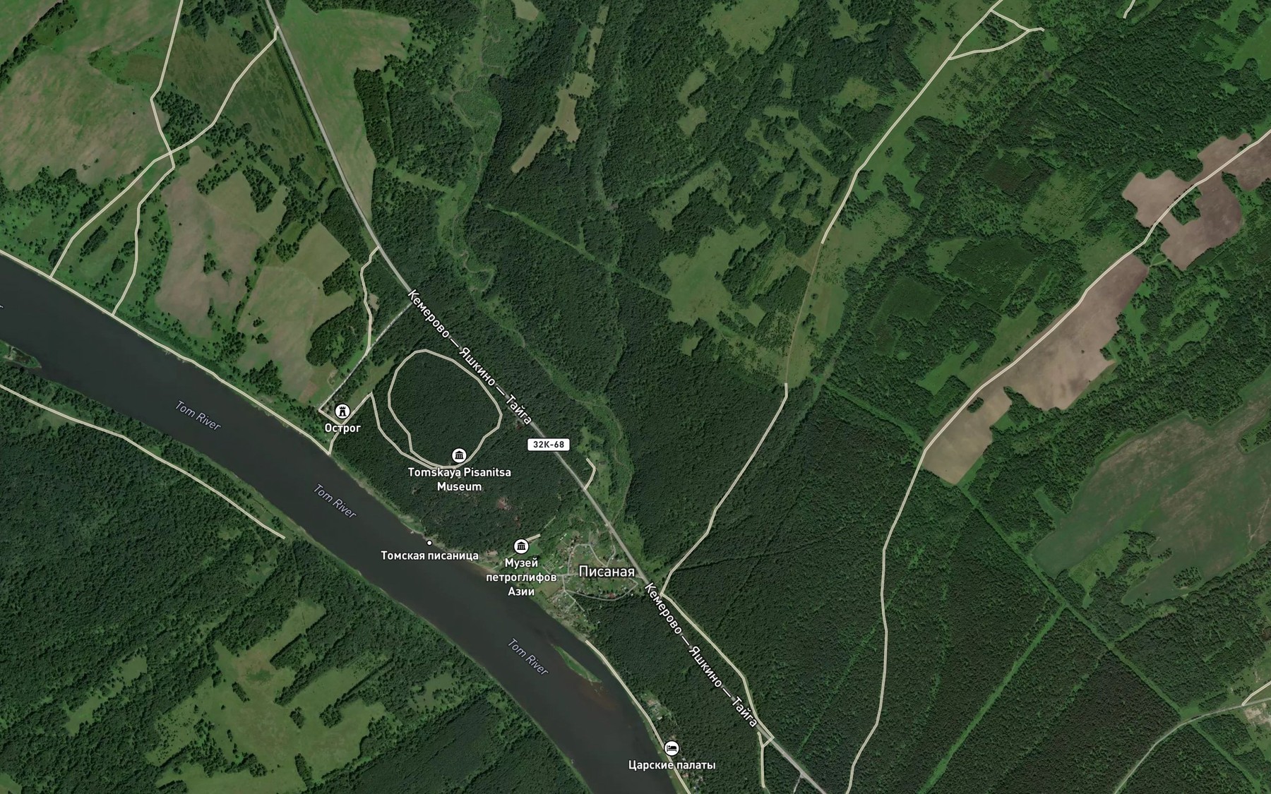 Satellite map of the Bol'shaya Yamnaya