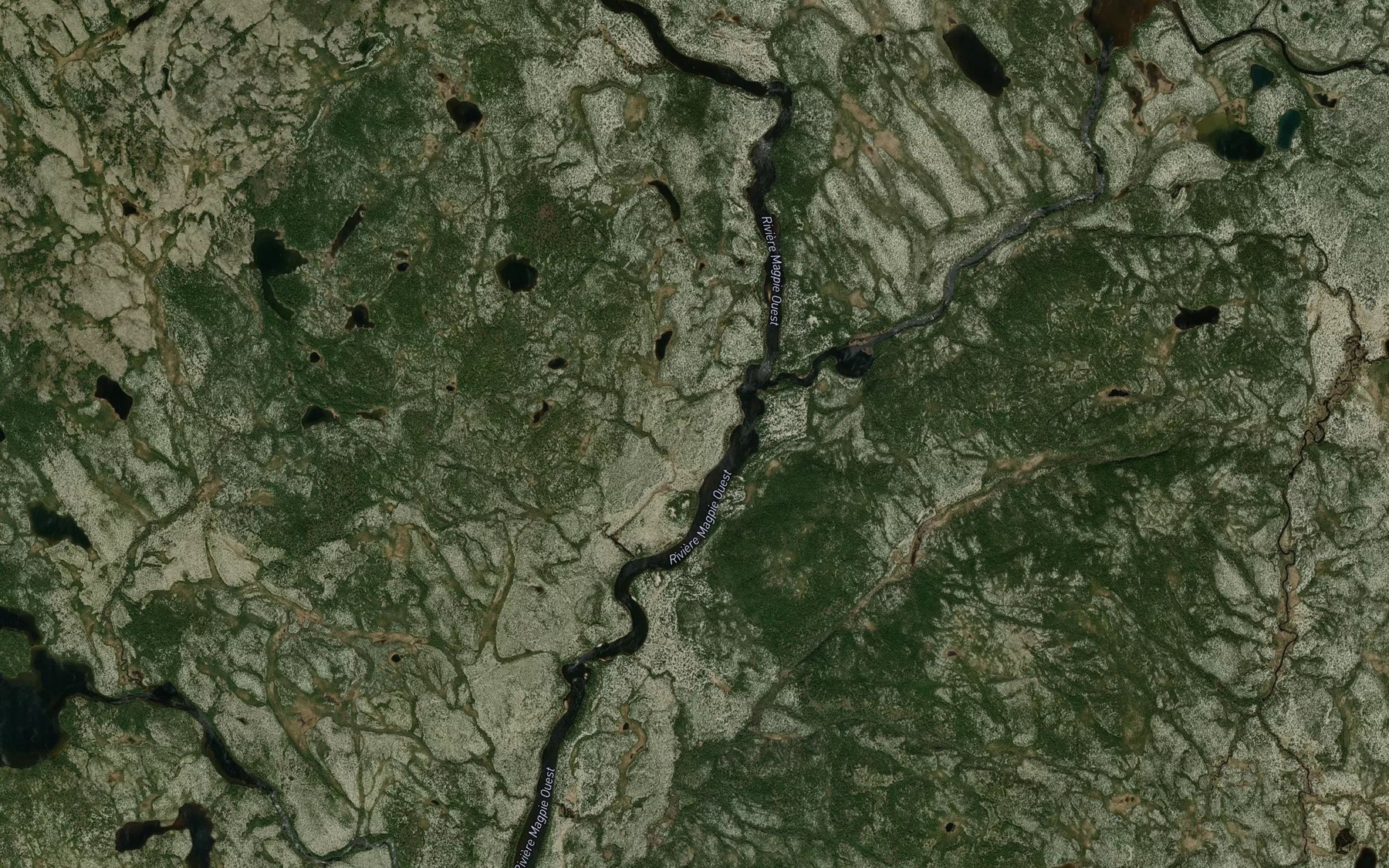 Satellite map of the Riviere Go