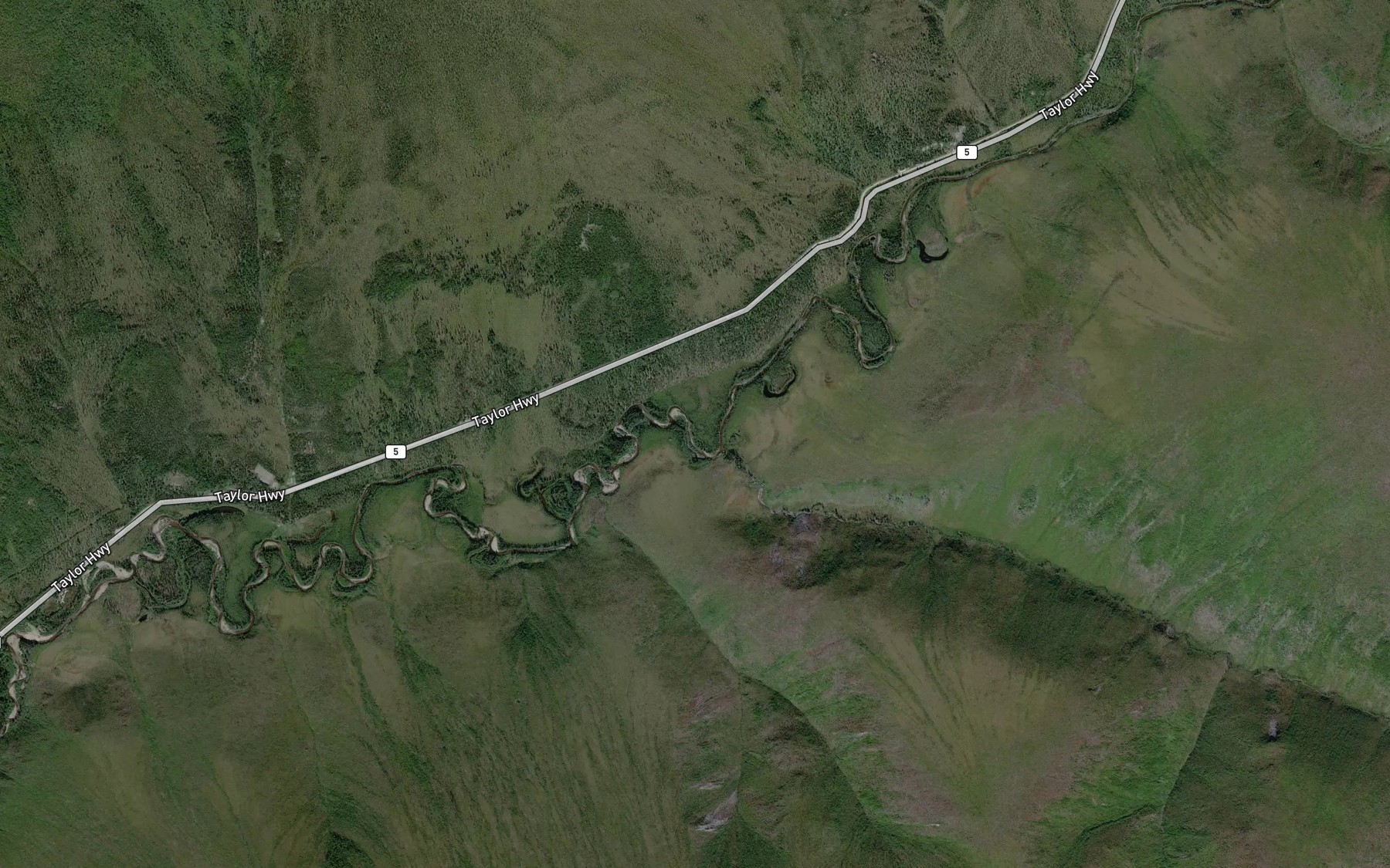 Satellite map of the McKinley Creek