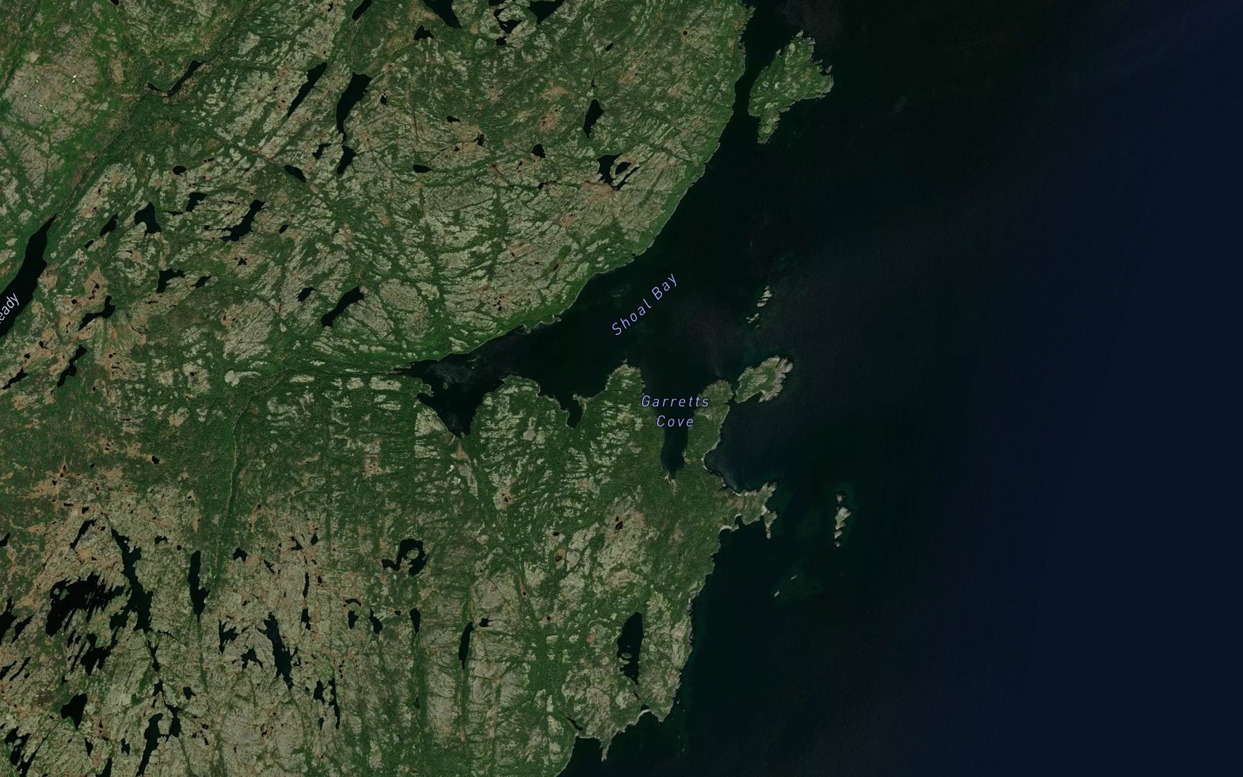 Satellite map of the Muddy Hole