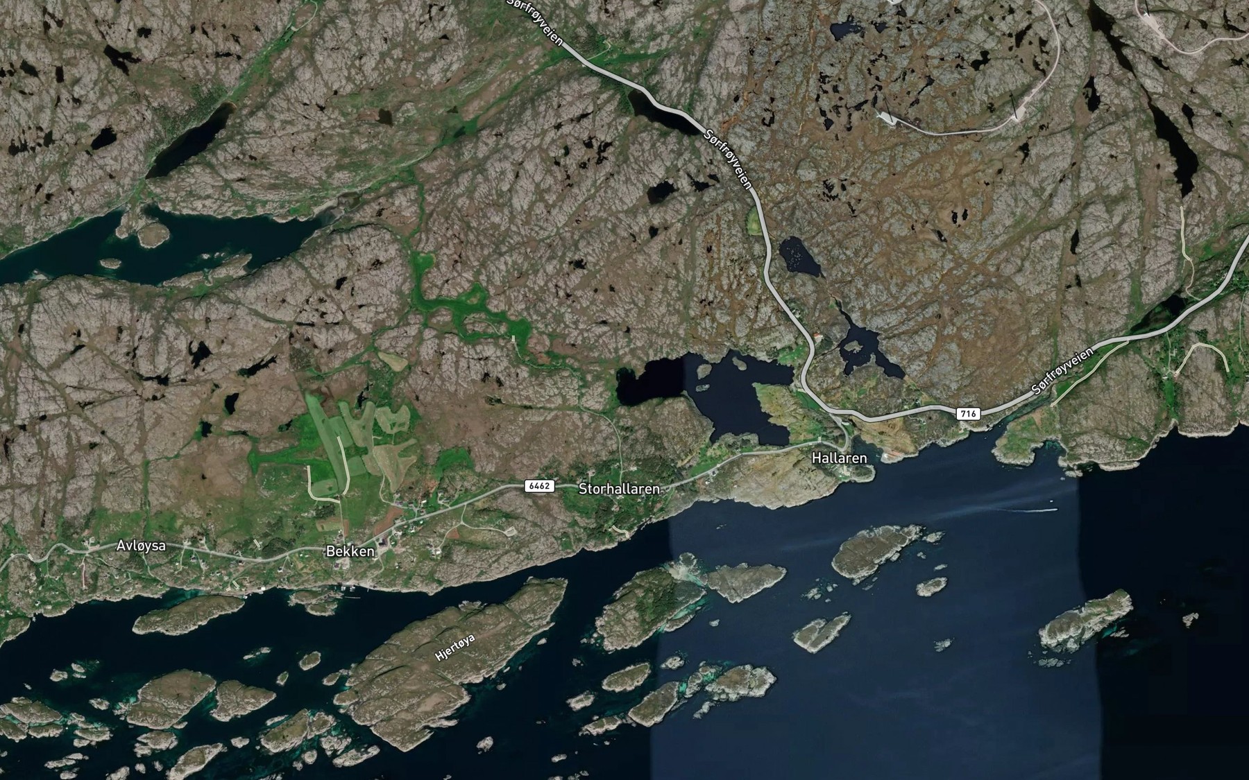 Satellite map of the Storaunvikan