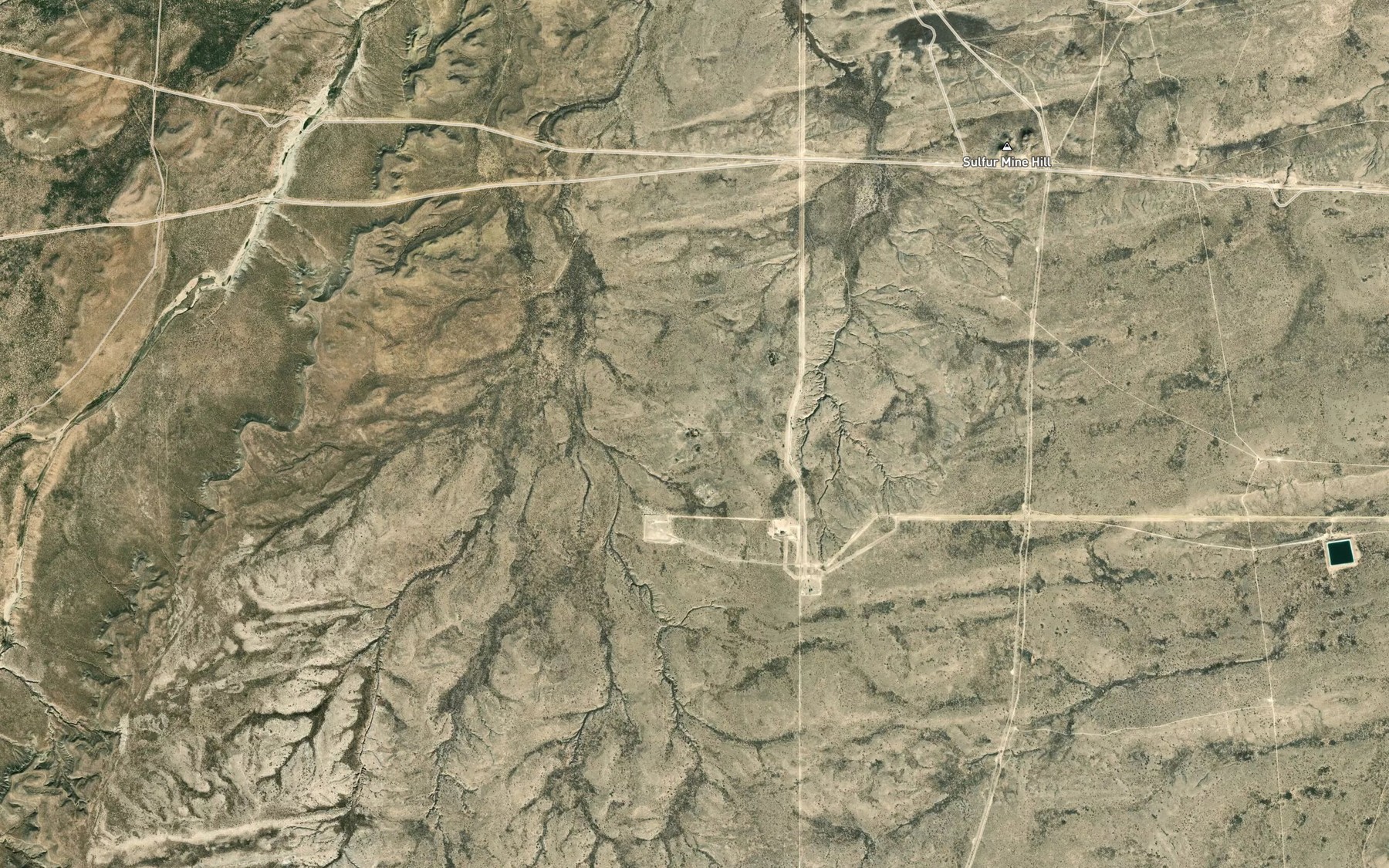 Satellite map of the Cedar Spring