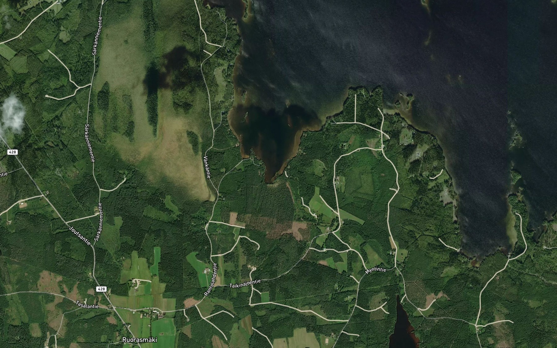 Satellite map of the Taikinajoki