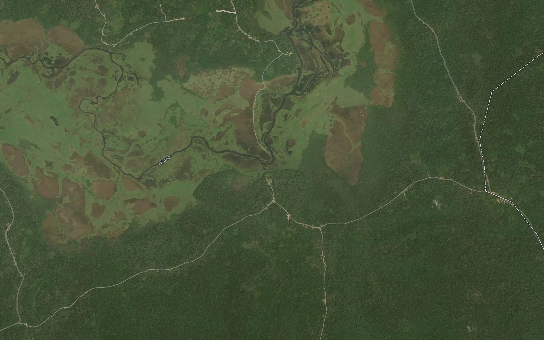 Satellite map of the Yi