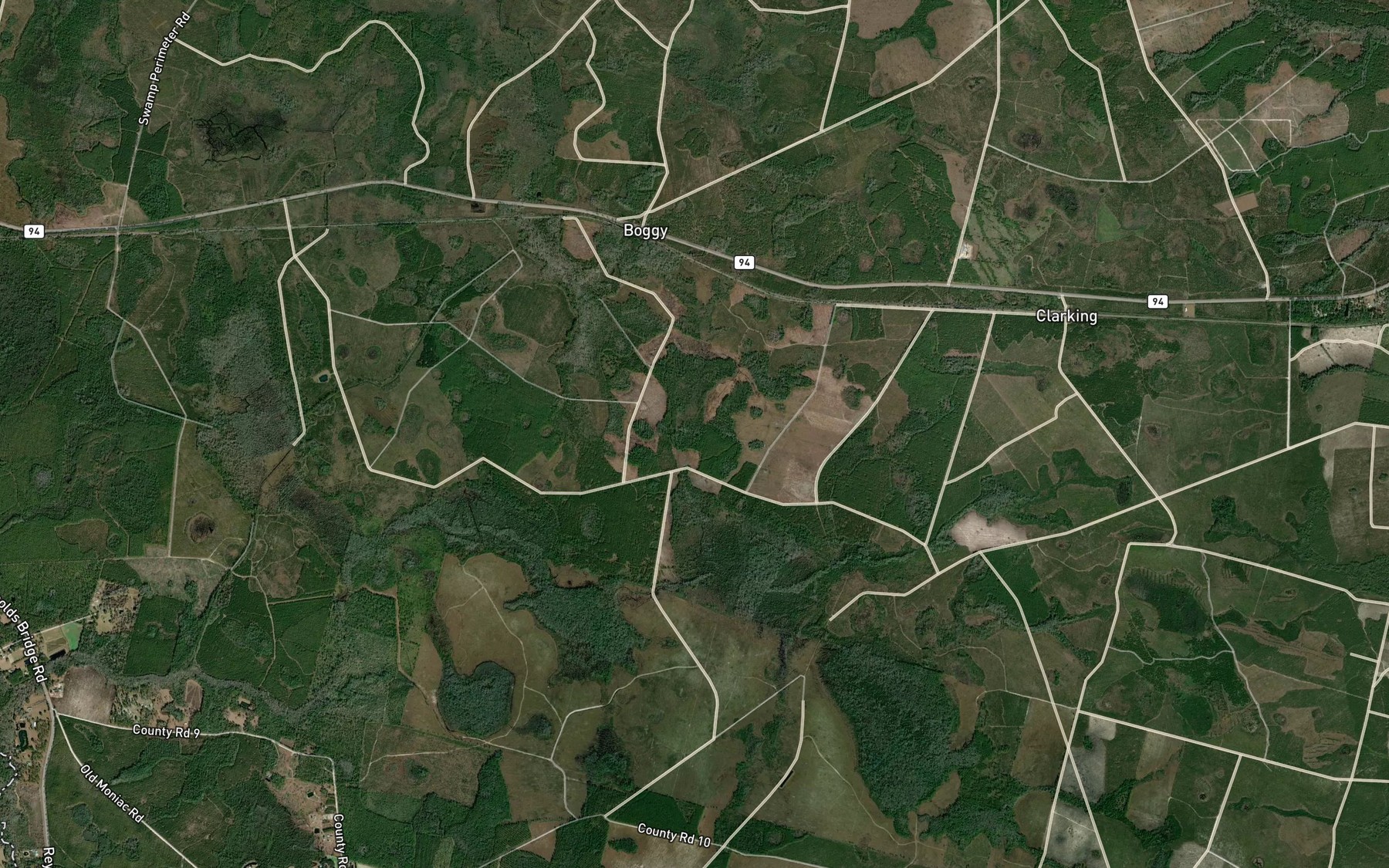 Satellite map of the River Styx