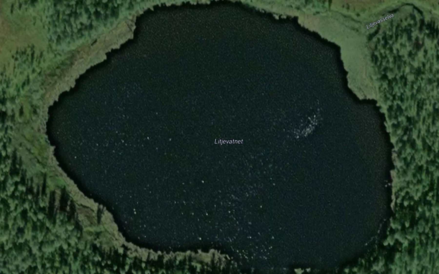 Satellite map of the Litlevatnet