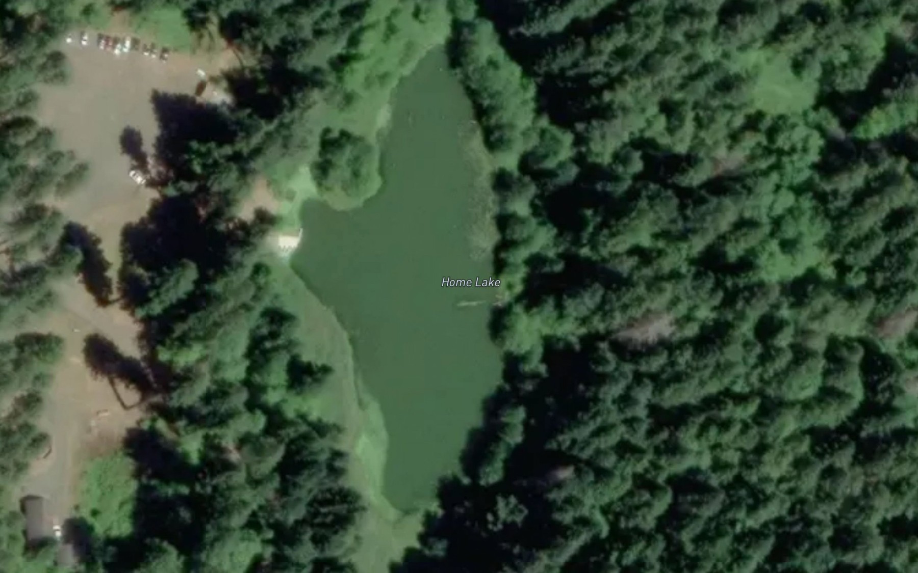 Satellite map of the Home Lake