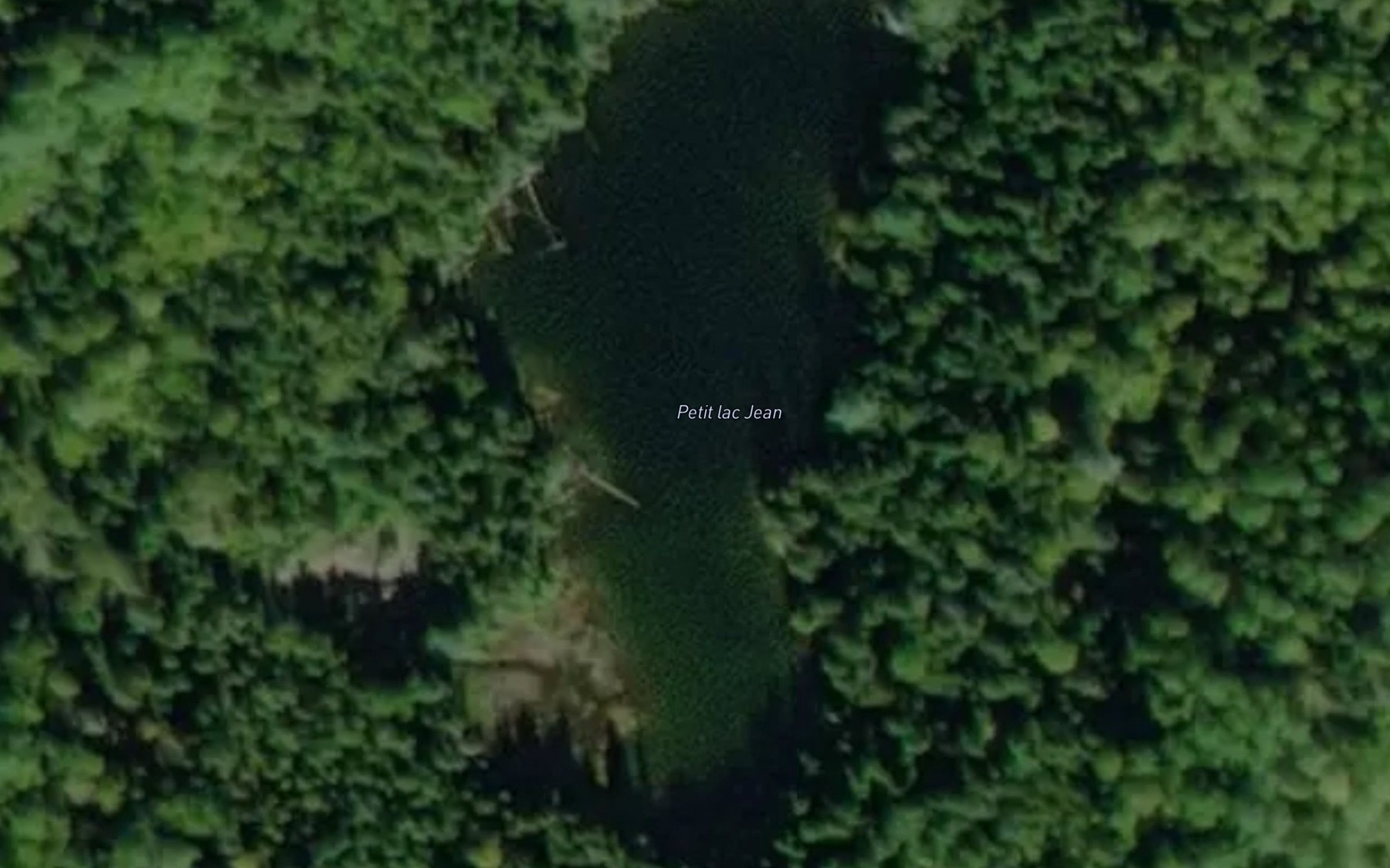 Satellite map of the Petit lac Jean