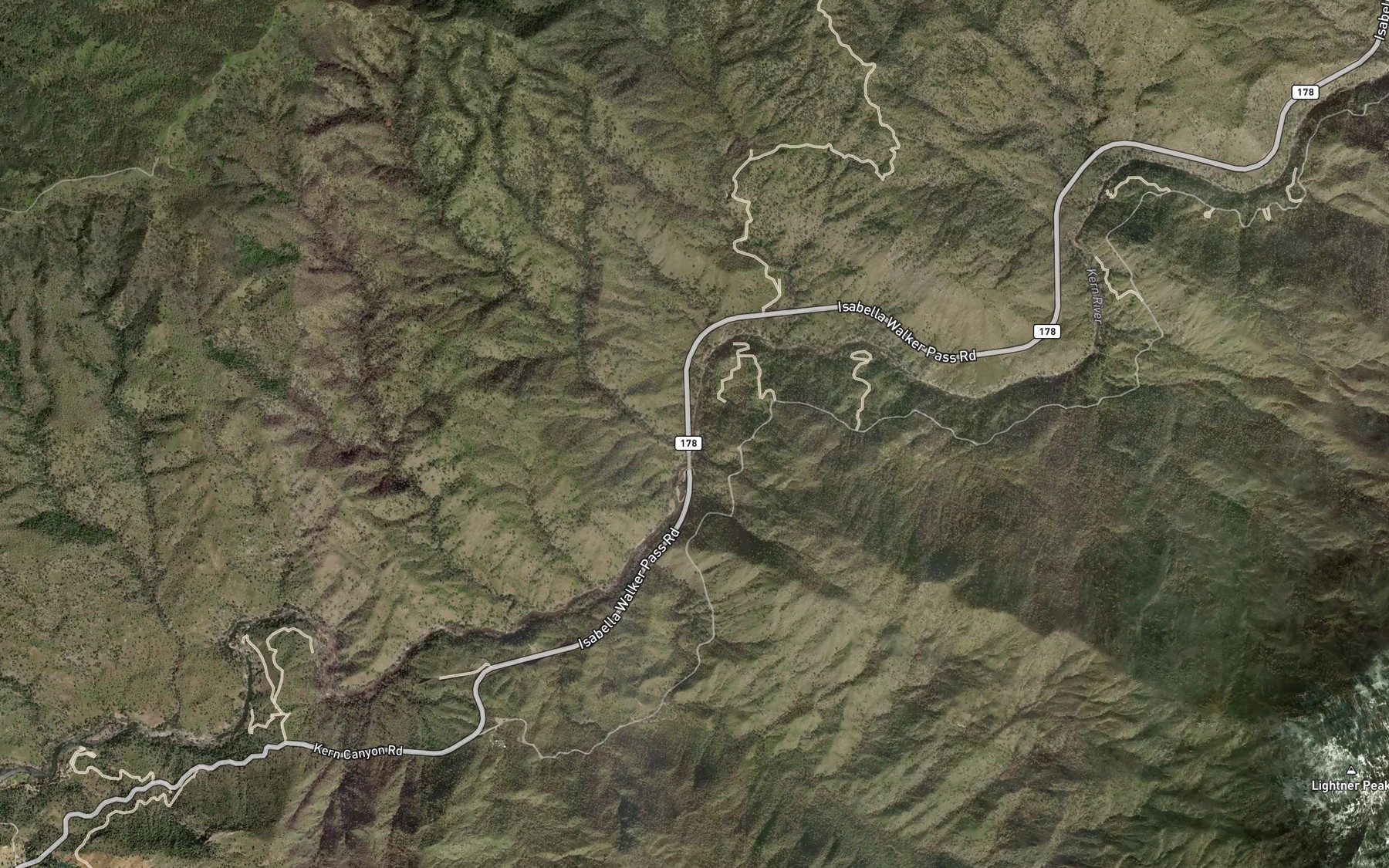 Satellite map of the Sycamore Creek