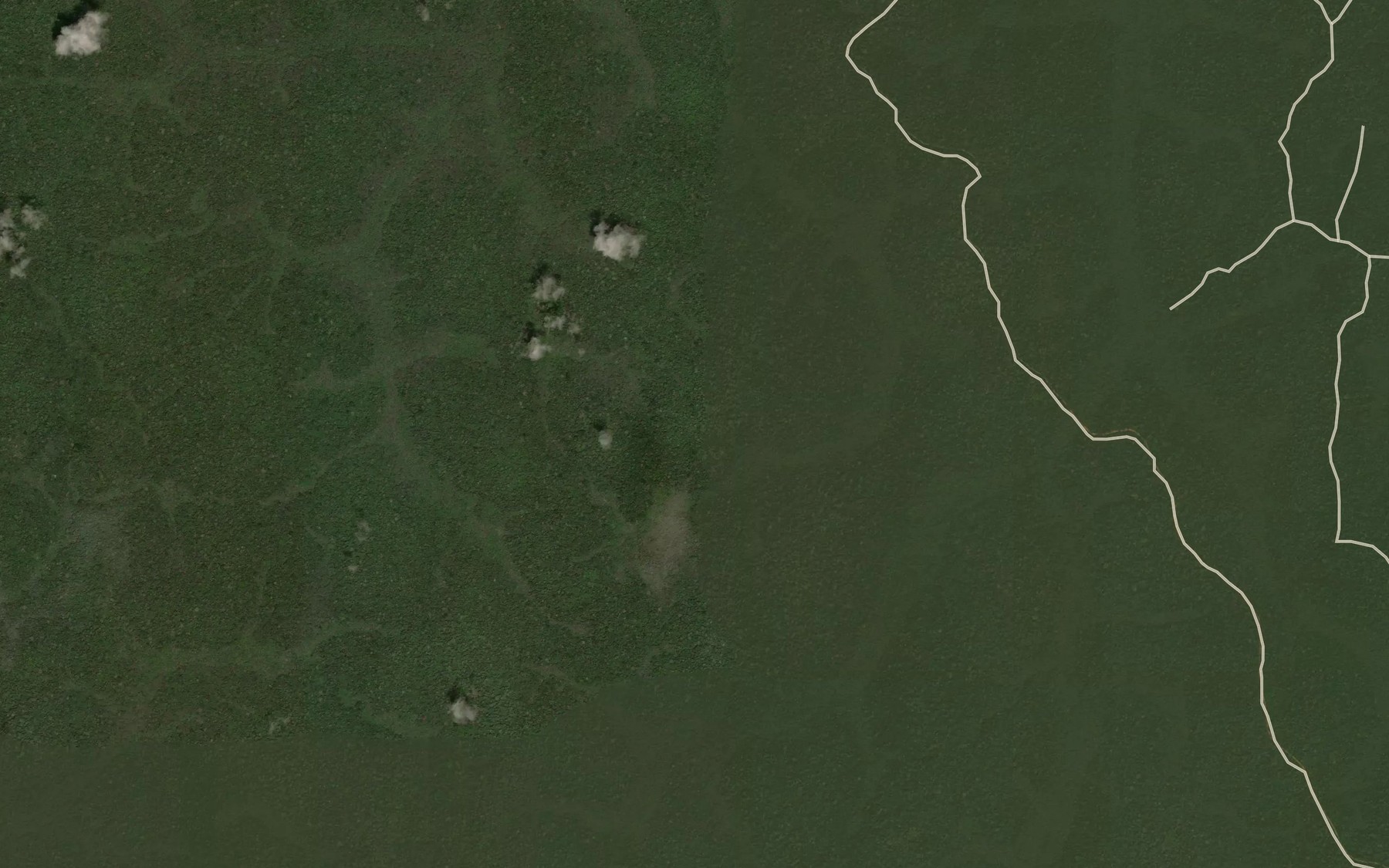 Satellite map of the Assoua