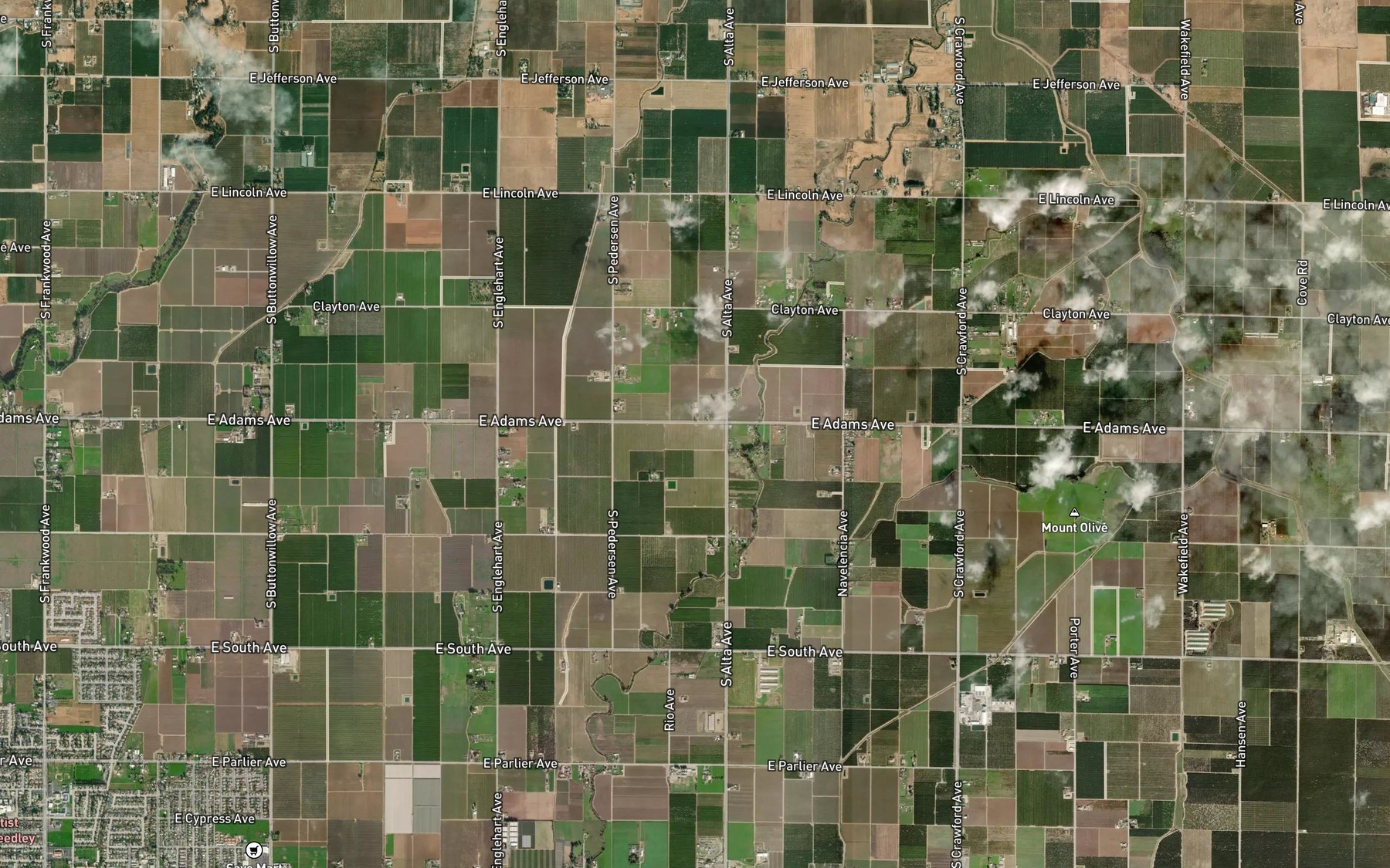 Satellite map of the West Gould Ditch