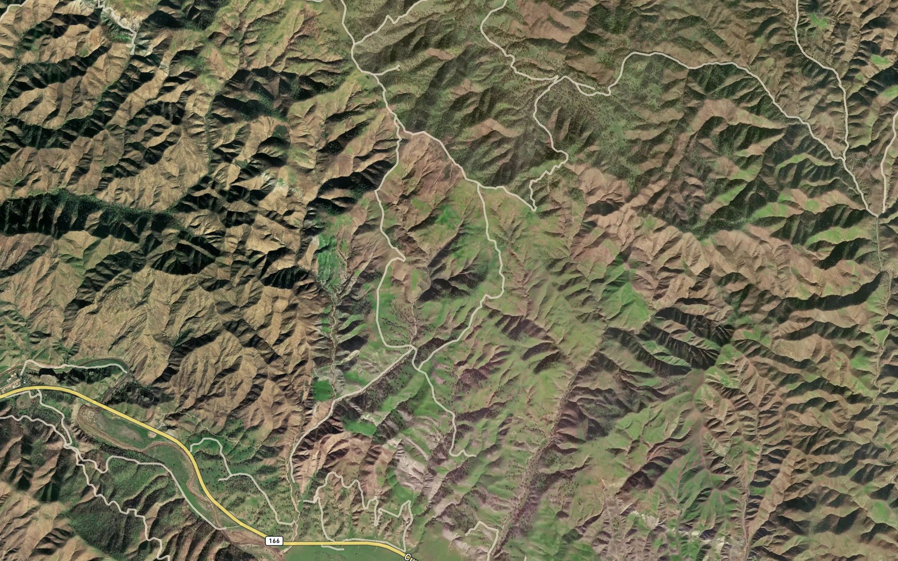 Satellite map of the Gifford Spring