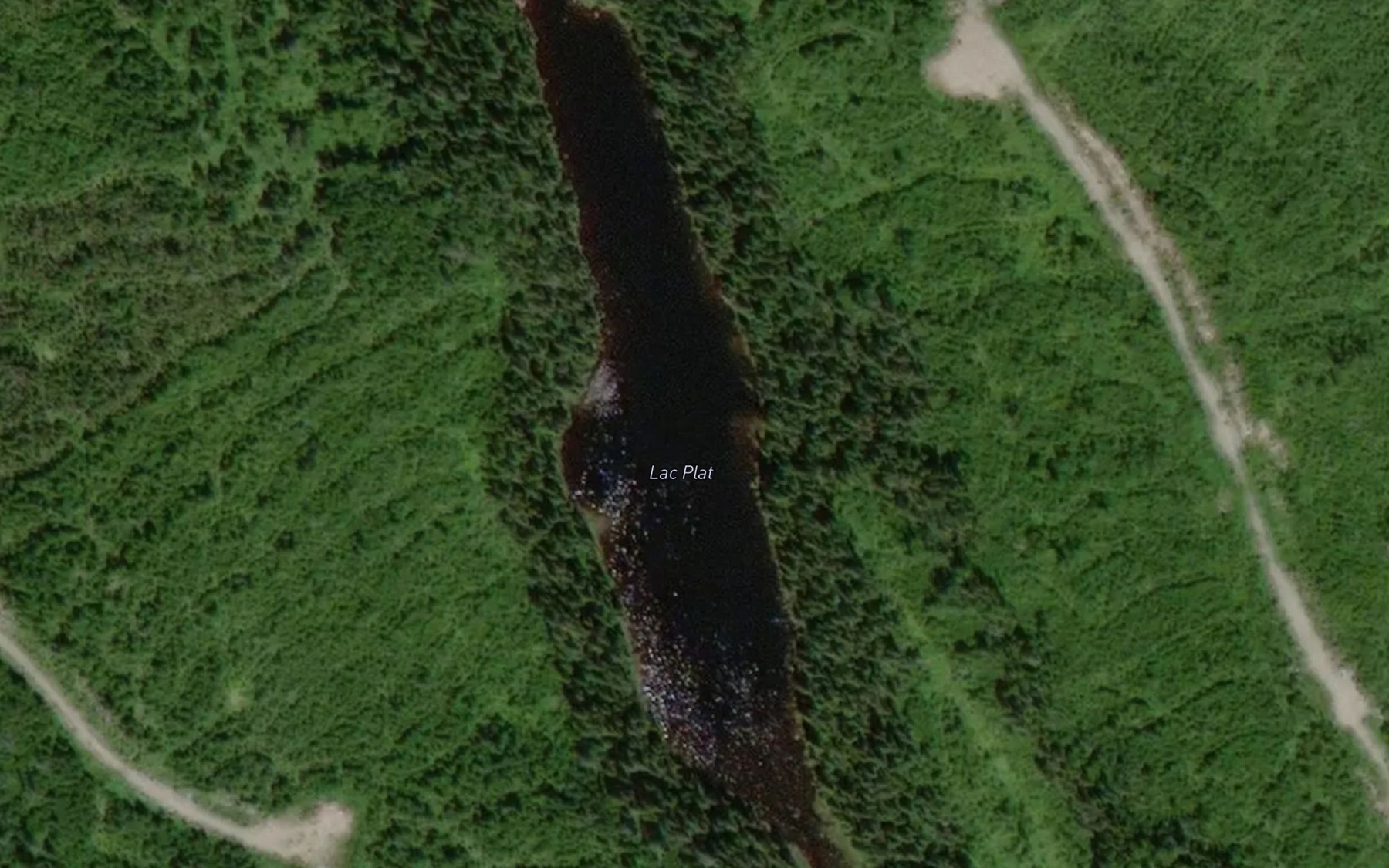 Satellite map of the Lac Plat