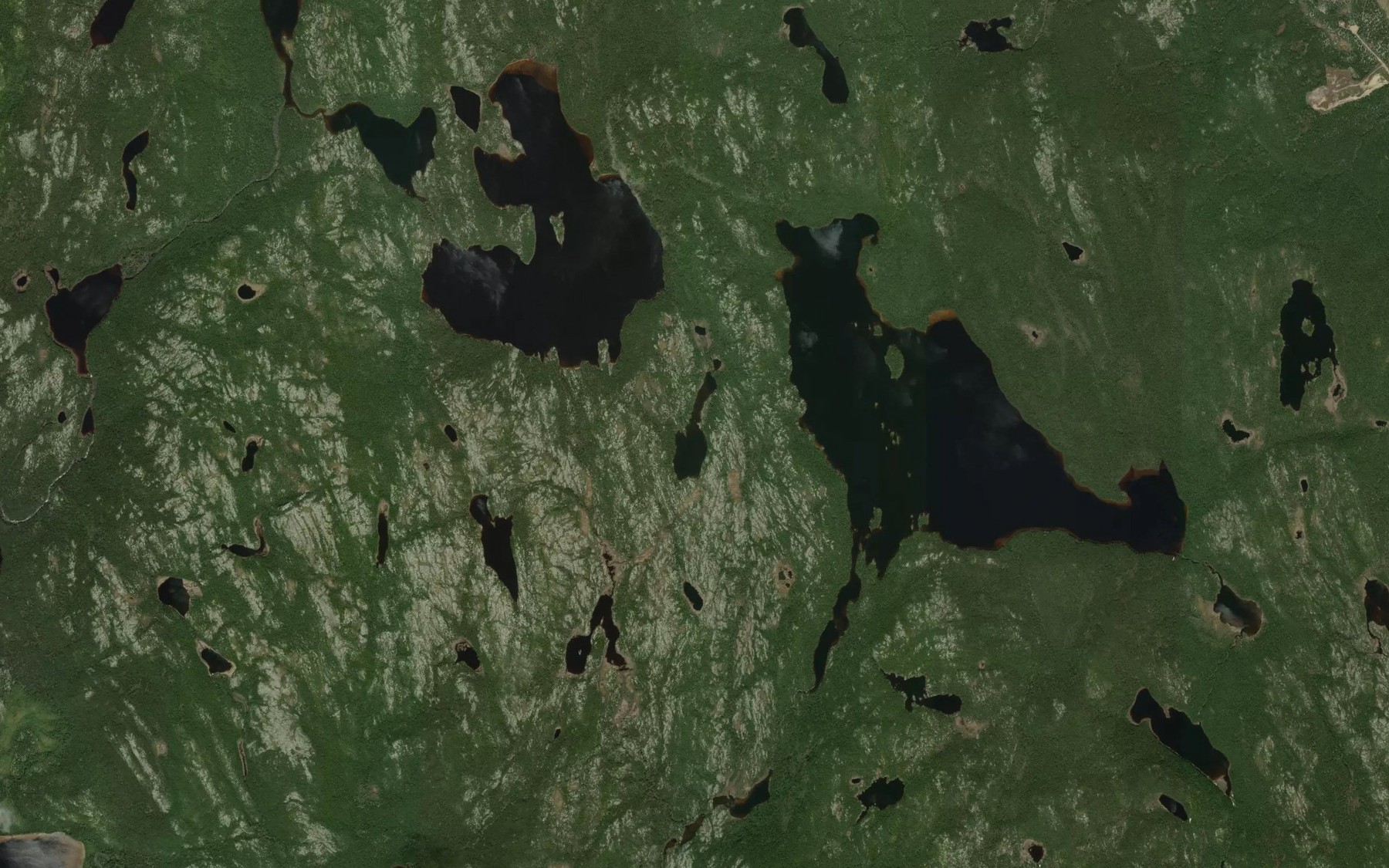 Satellite map of the Lac Sermet