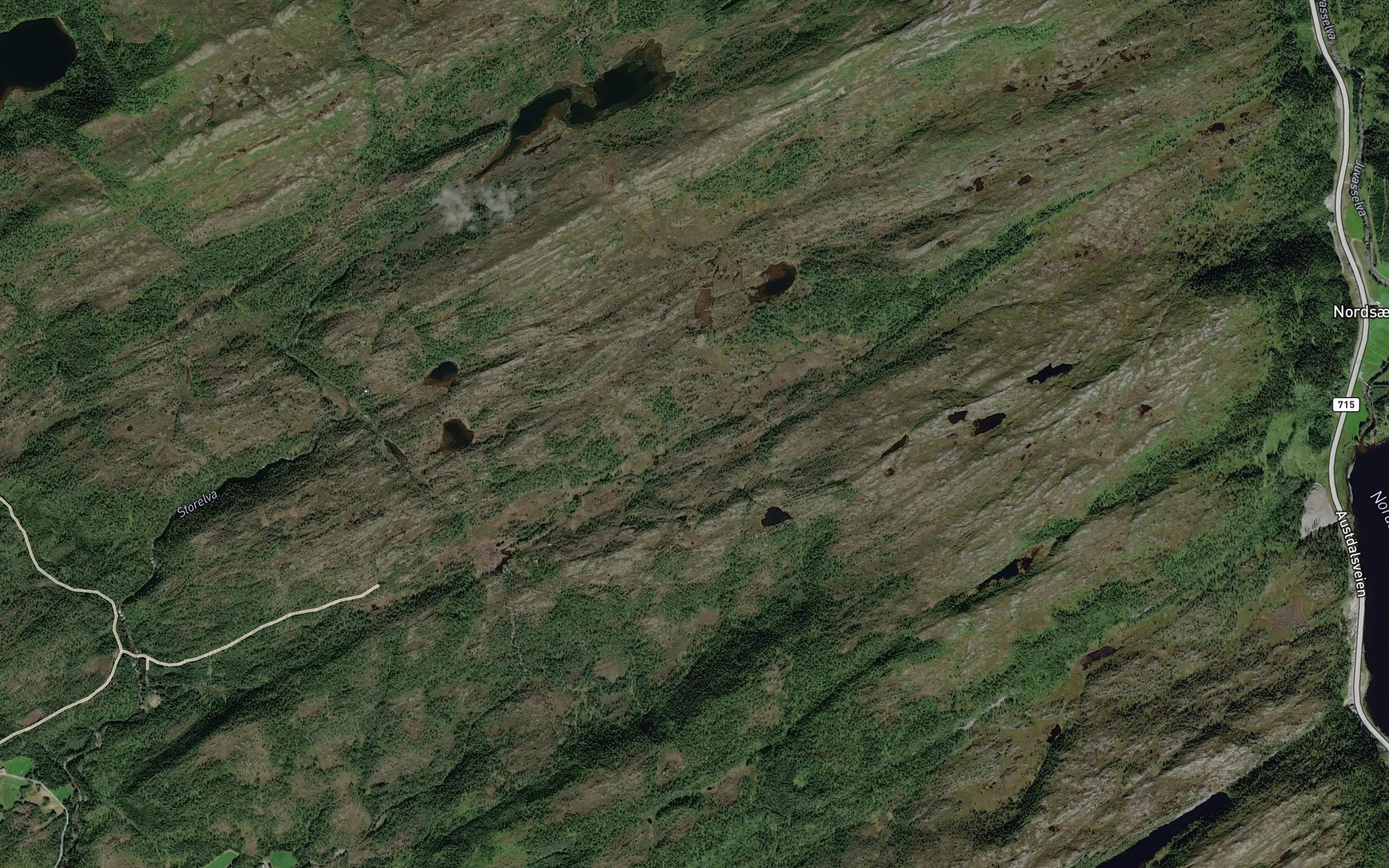 Satellite map of the Golibekken