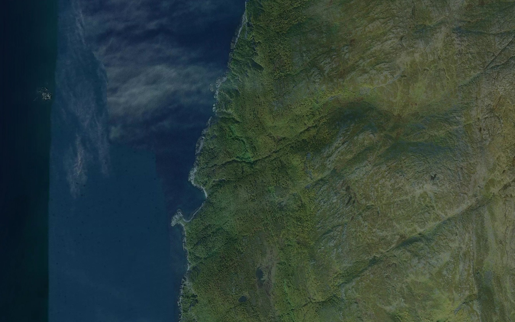 Satellite map of the Jordanselva