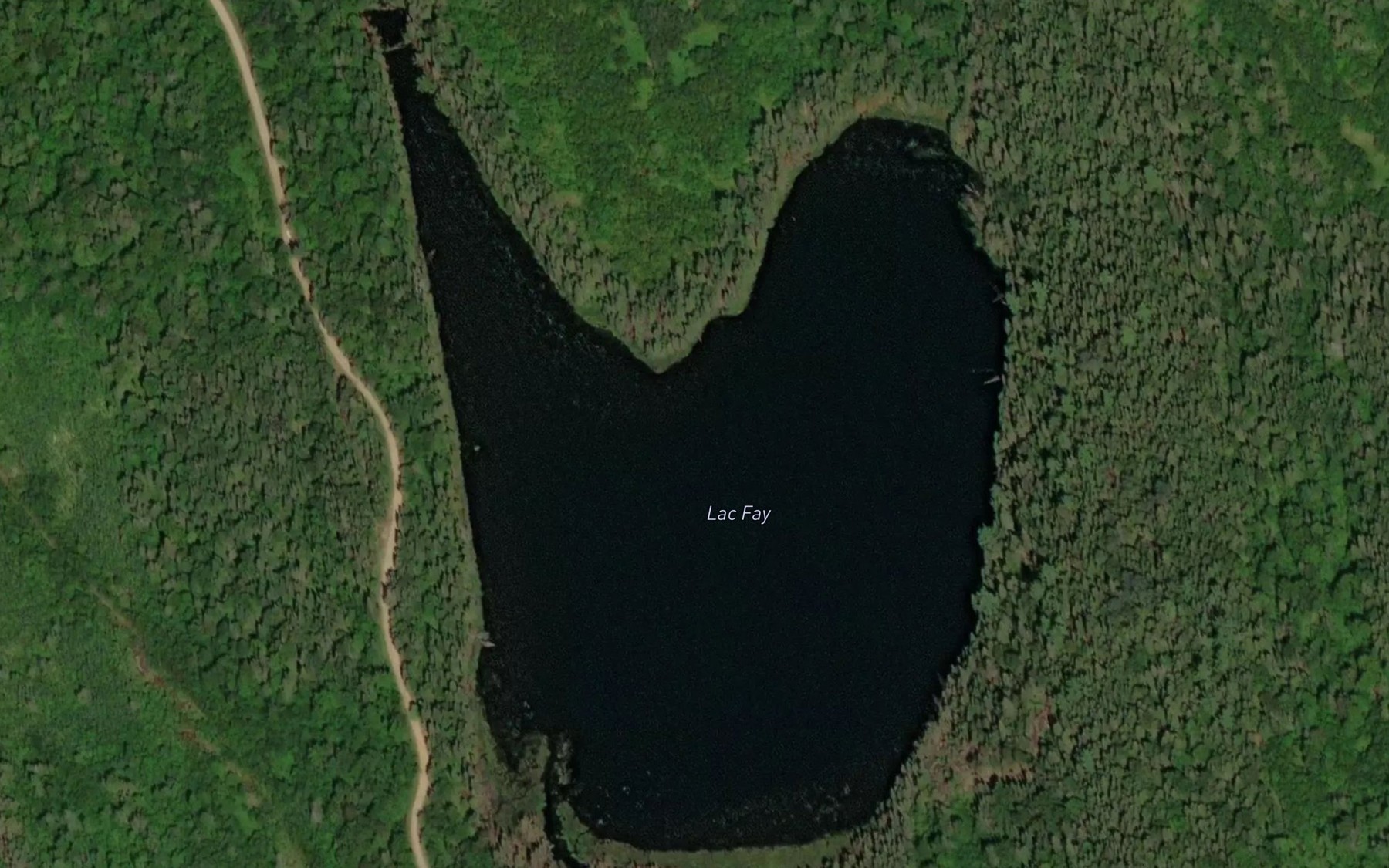 Satellite map of the Lac Foy