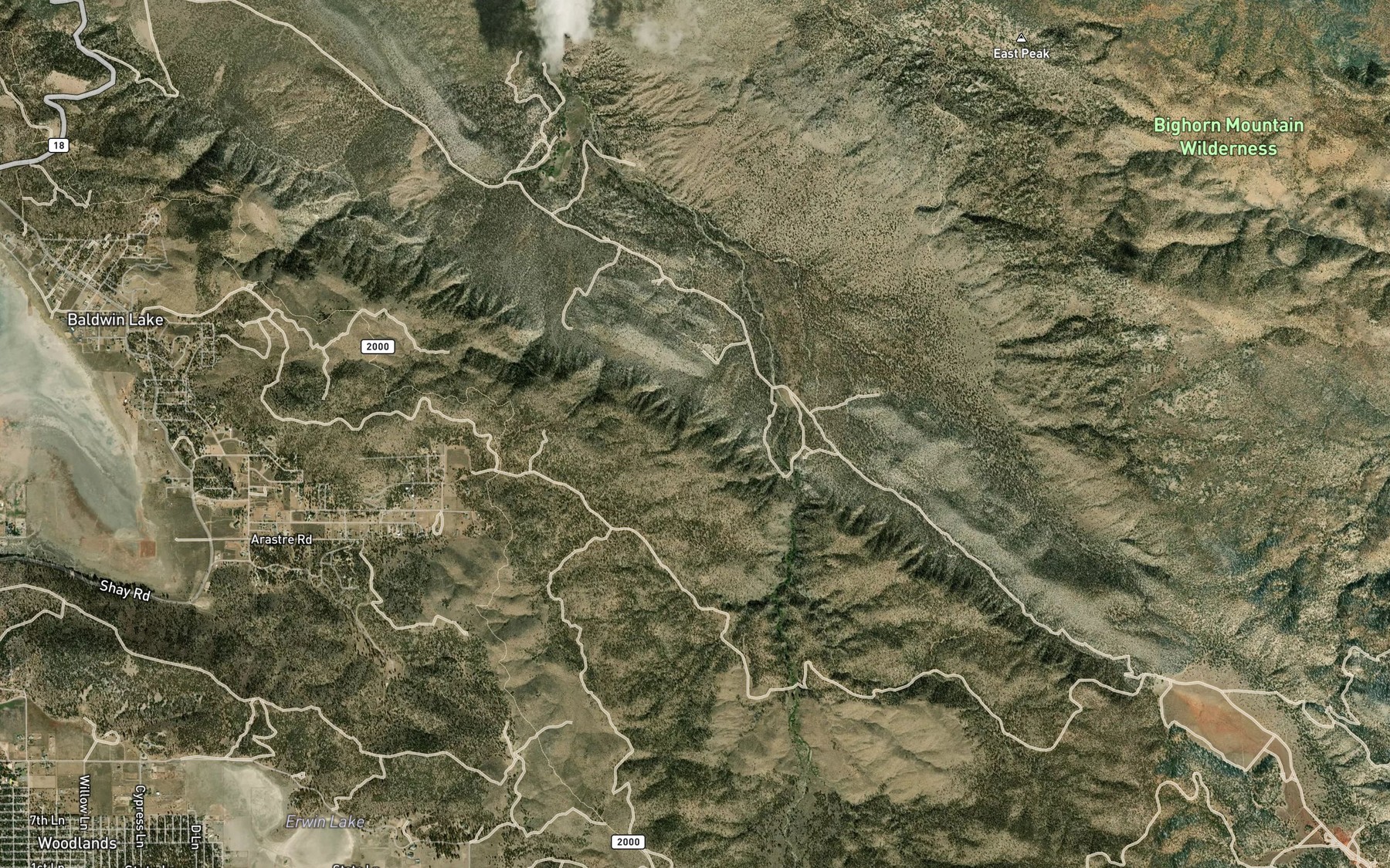 Satellite map of the Granite Spring