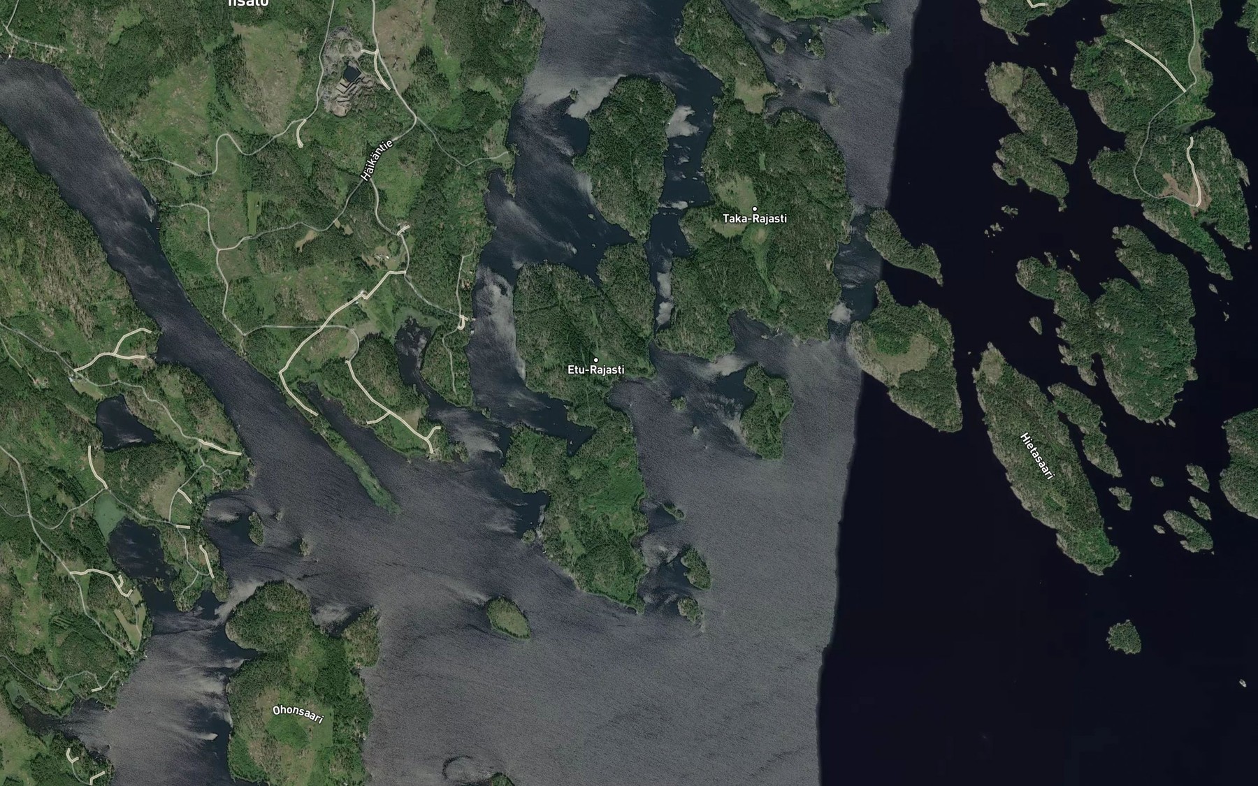 Satellite map of the Saunalahti
