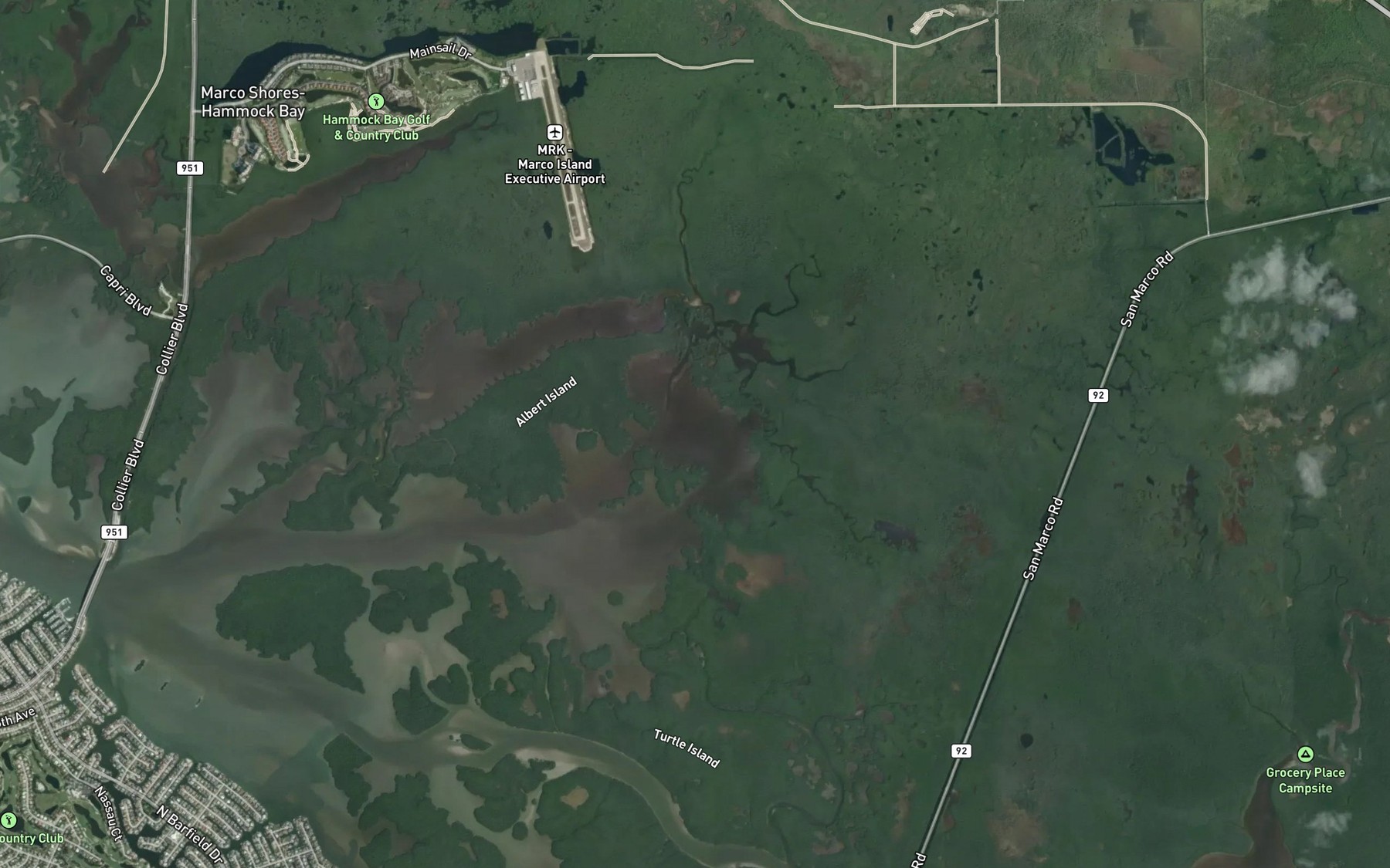 Satellite map of the Upper Addison Bay