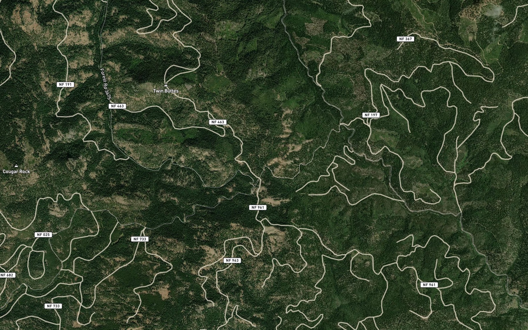 Satellite map of the Voight Spring