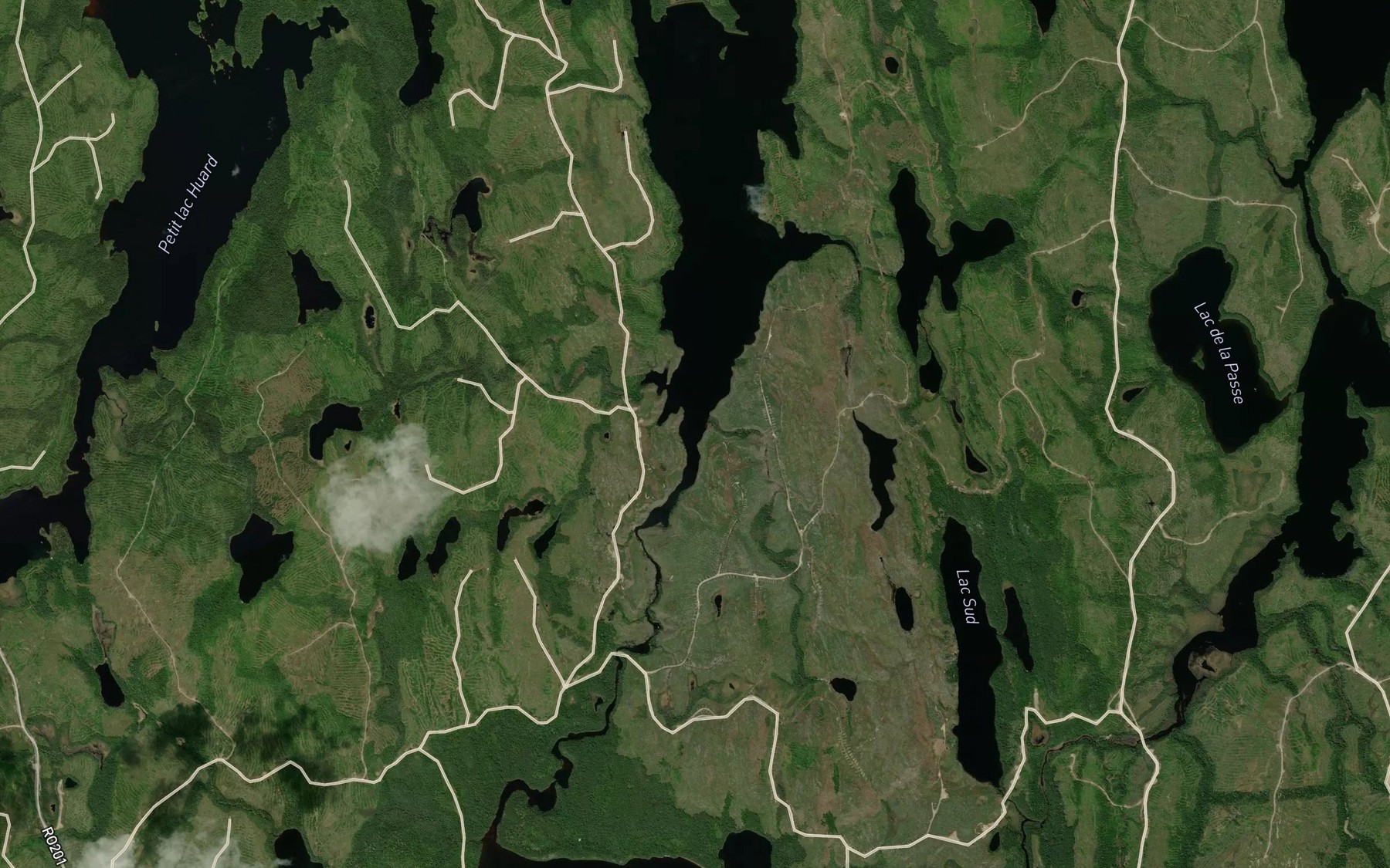 Satellite map of the Riviere La Sorbie