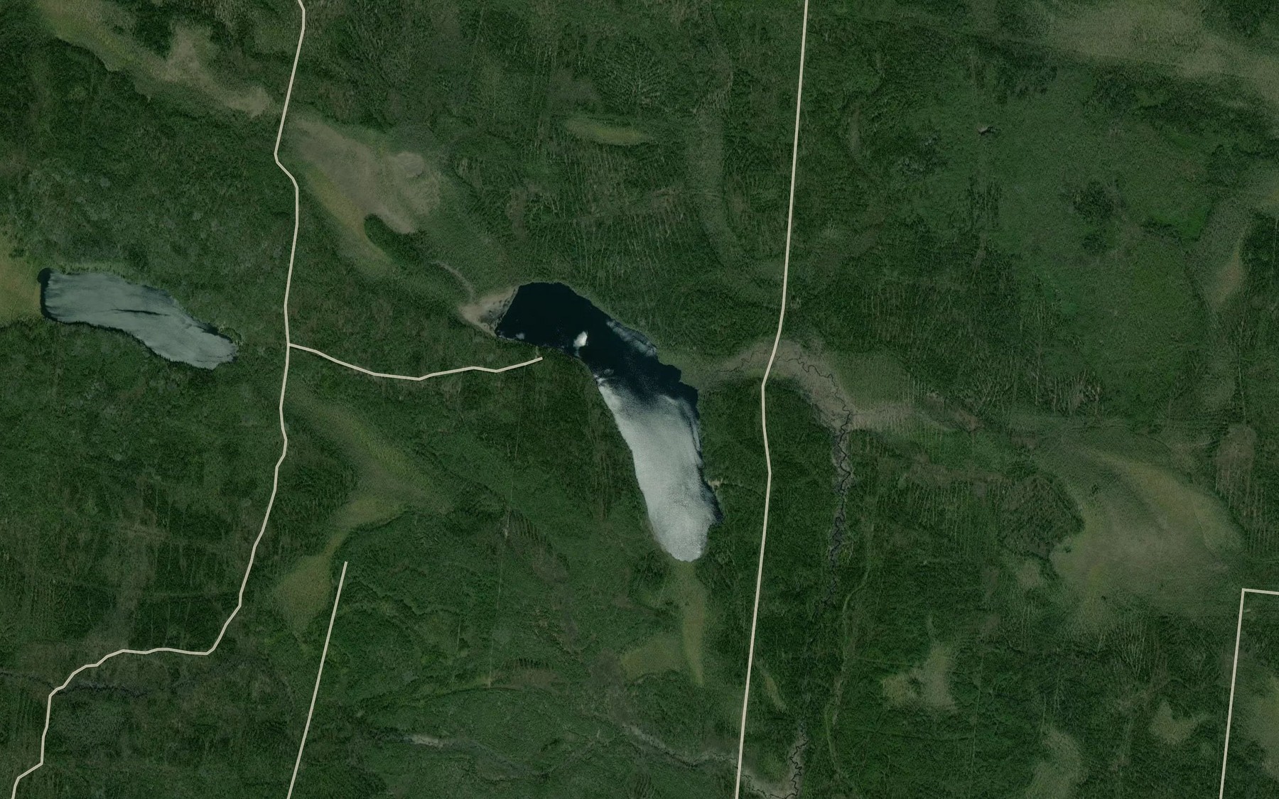 Satellite map of the Ozero Chestozero