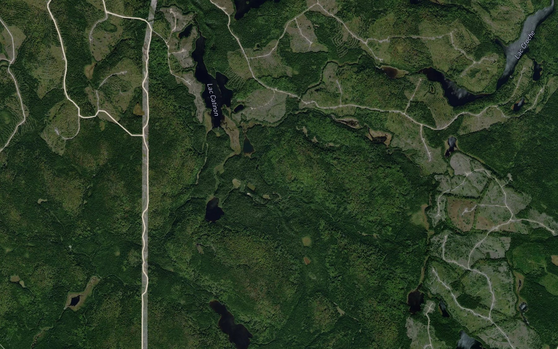 Satellite map of the Lac Argile