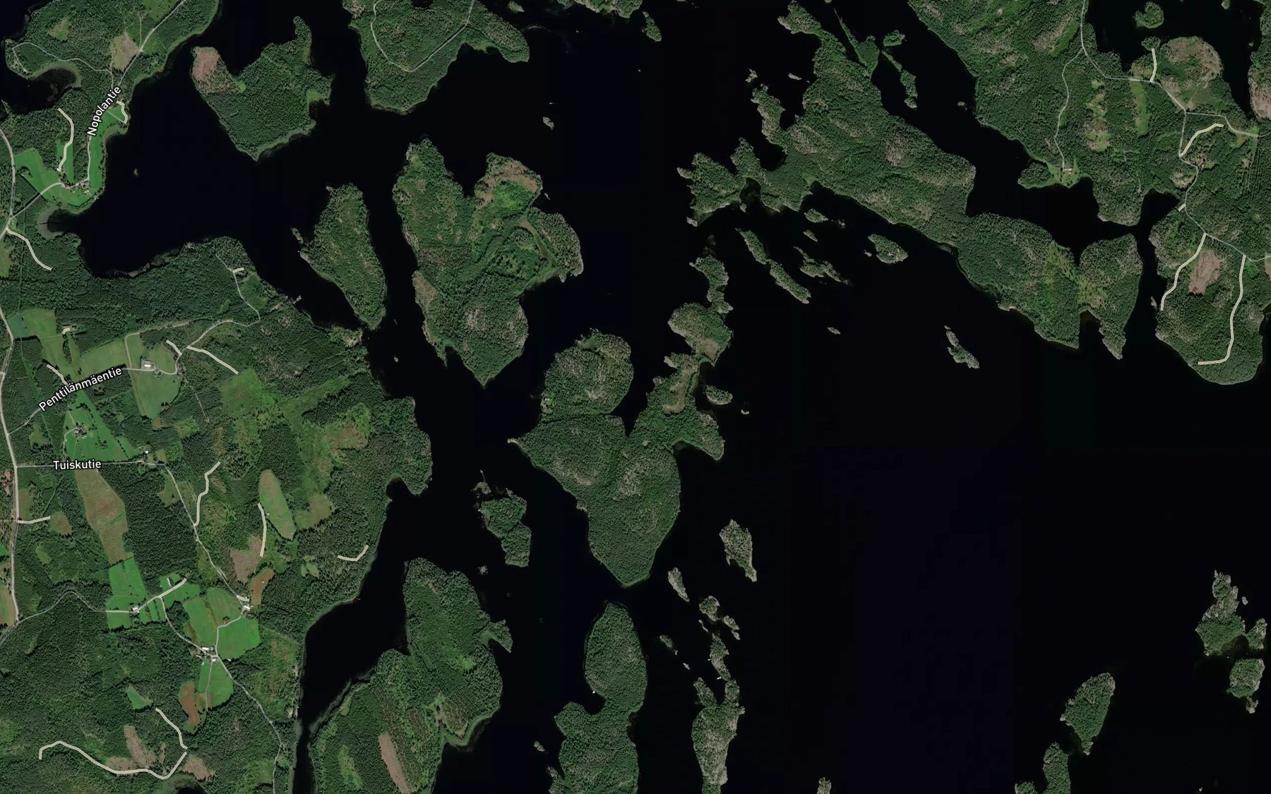 Satellite map of the Urostenlahti