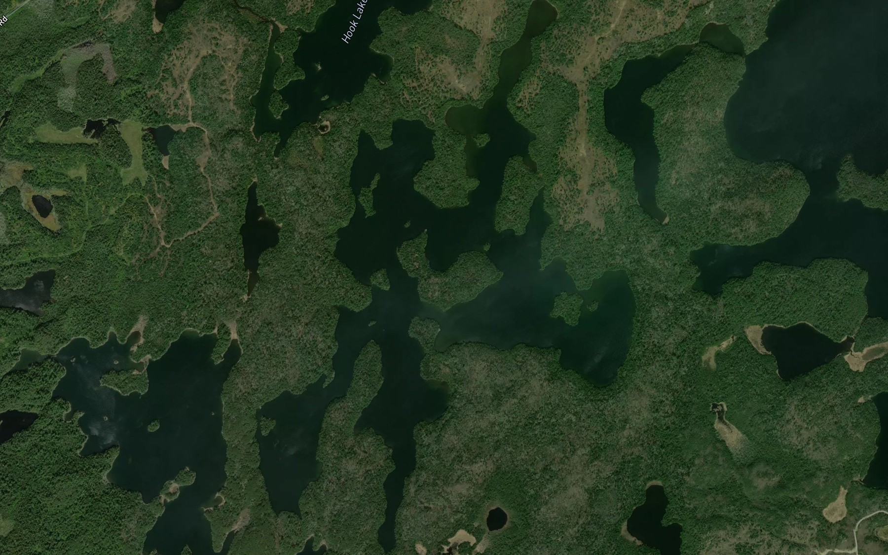 Satellite map of the Asheigamo Lake