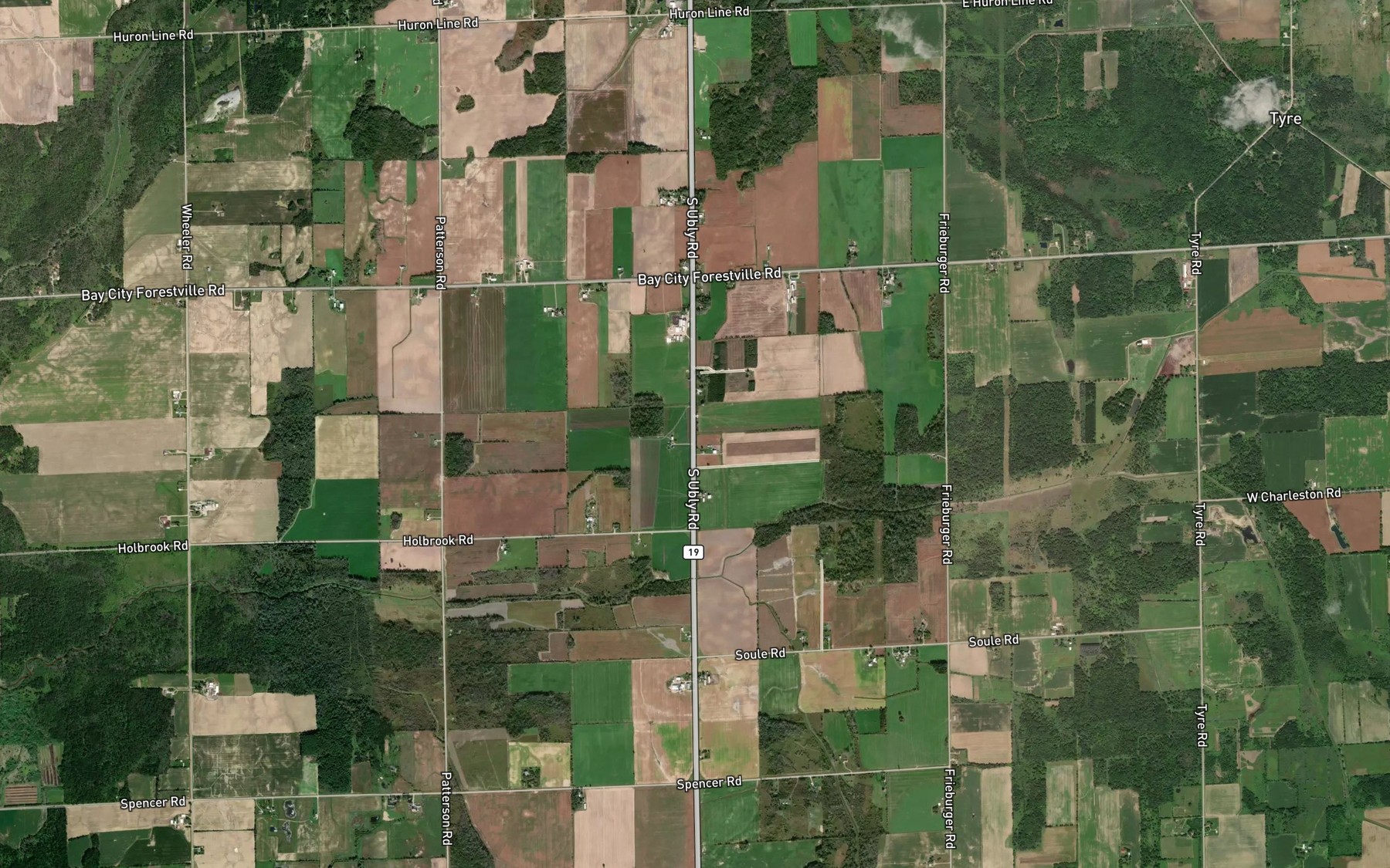 Satellite map of the Perviski Drain