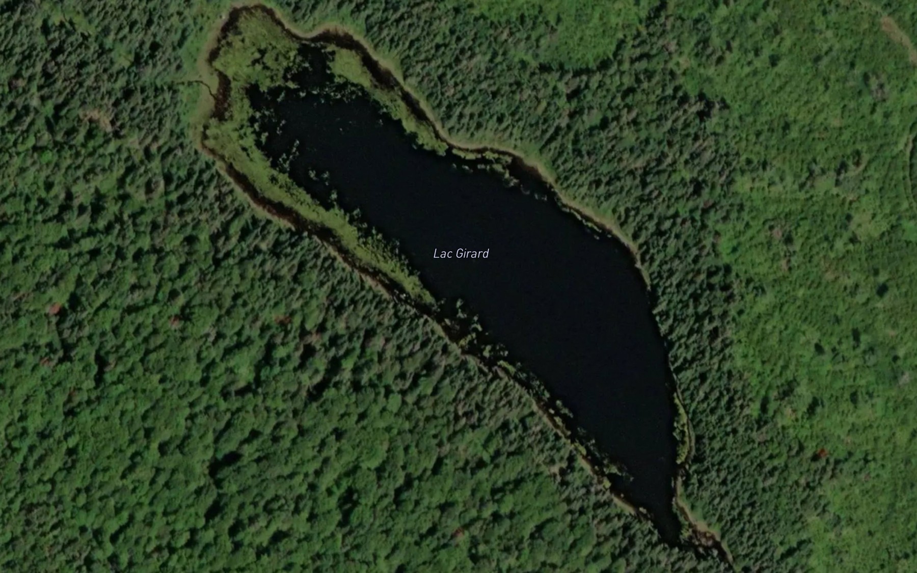 Satellite map of the Lac Girard