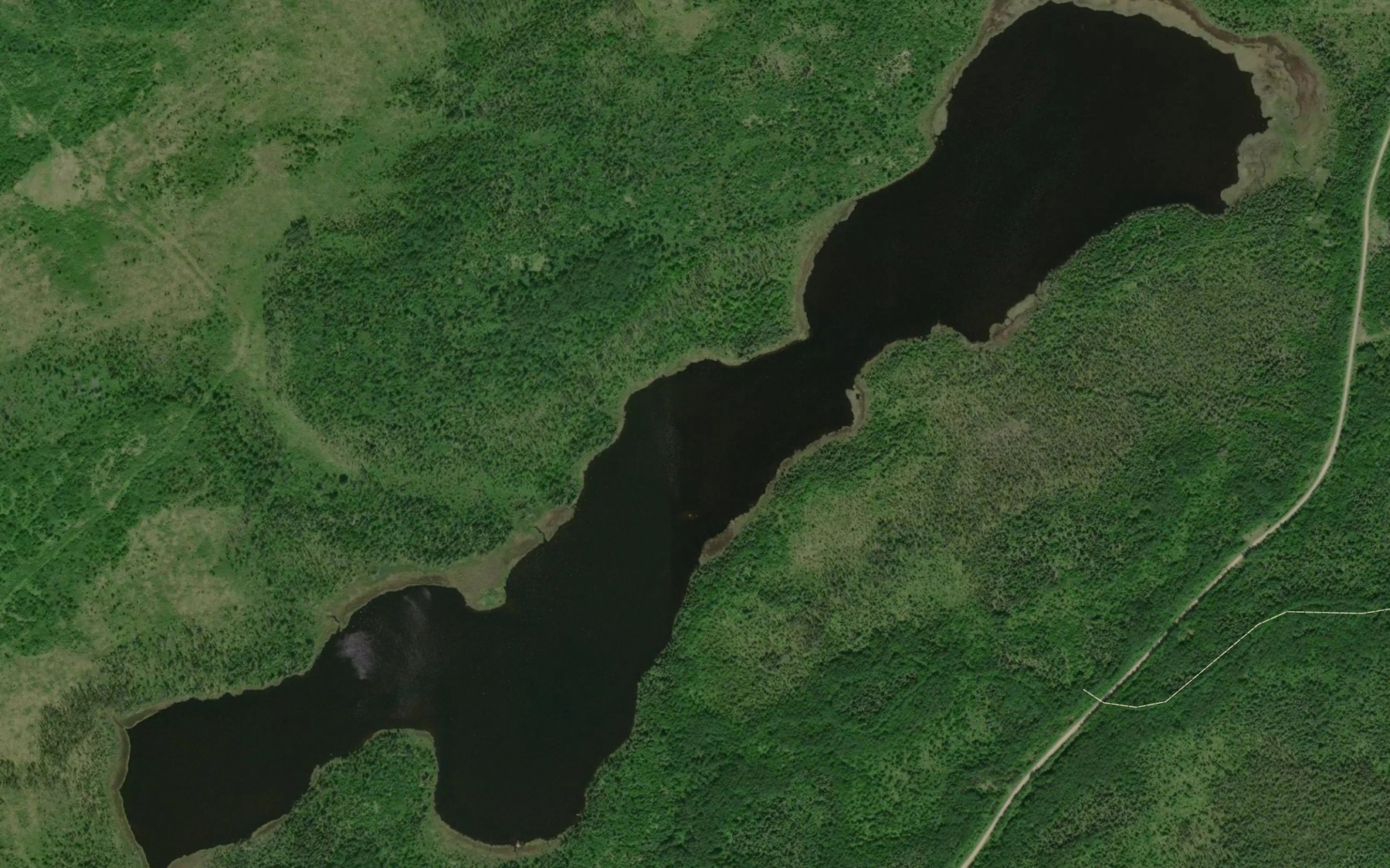Satellite map of the Little Masinabik Lake