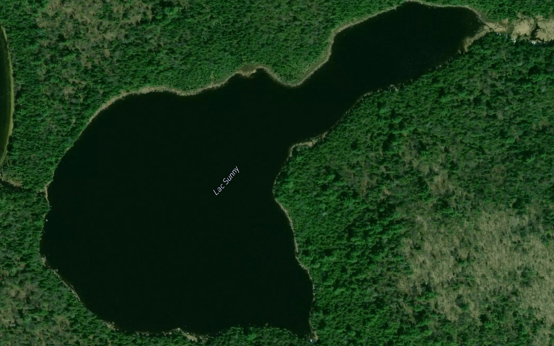 Satellite map of the Lac Sunny