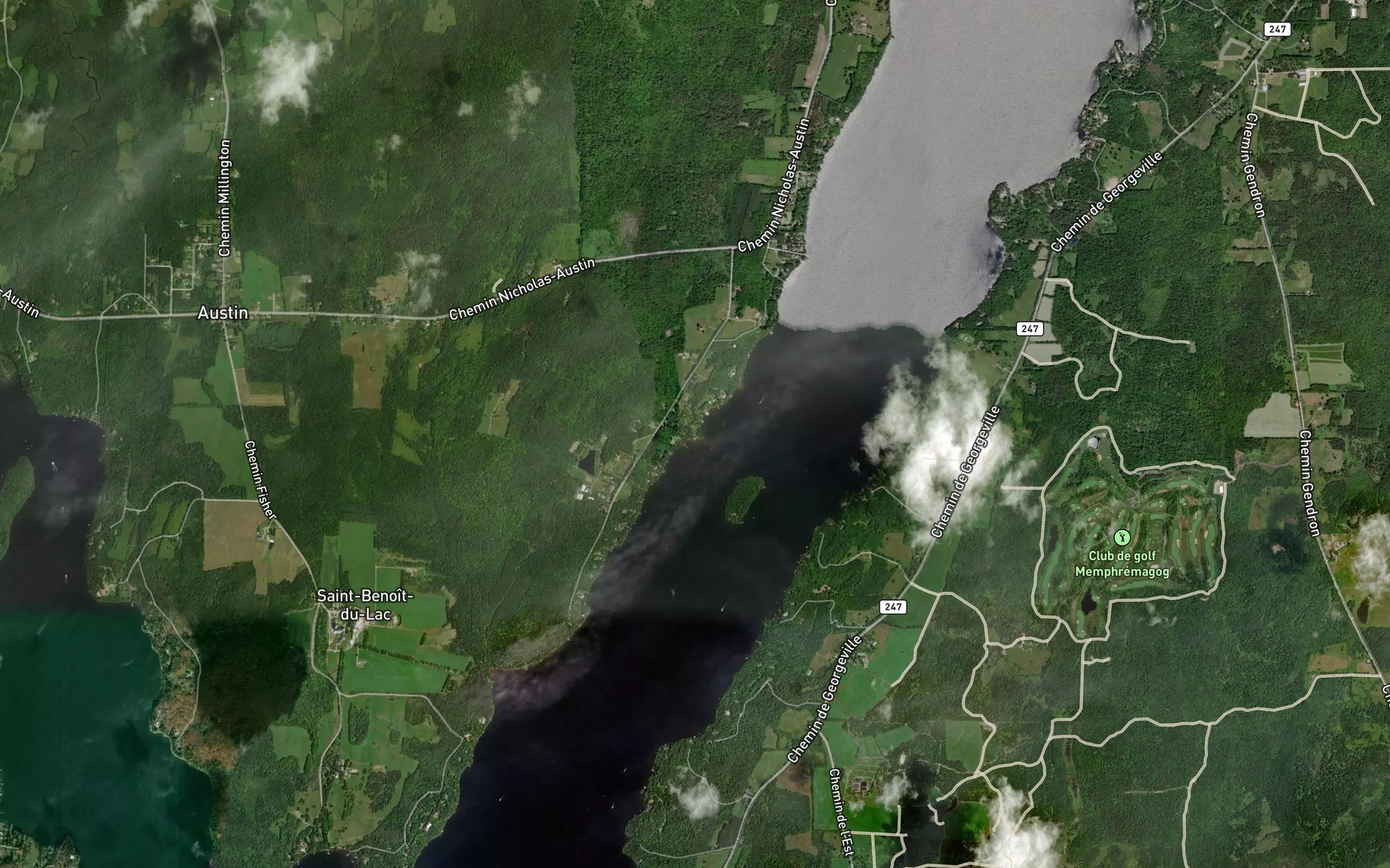 Satellite map of the Ruisseau Patterson