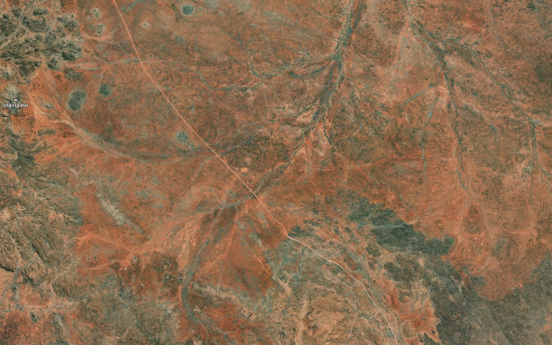 Satellite map of the Percys Billabong