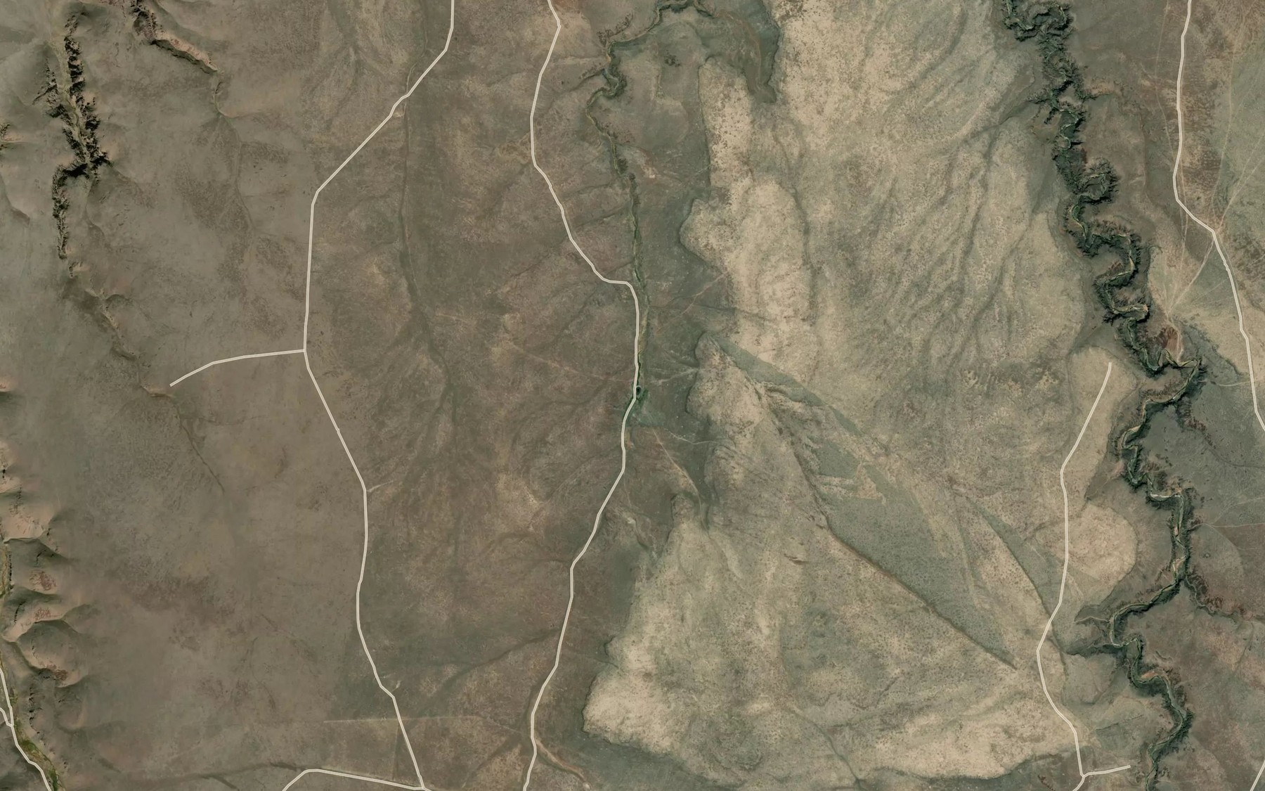 Satellite map of the Coyote Spring