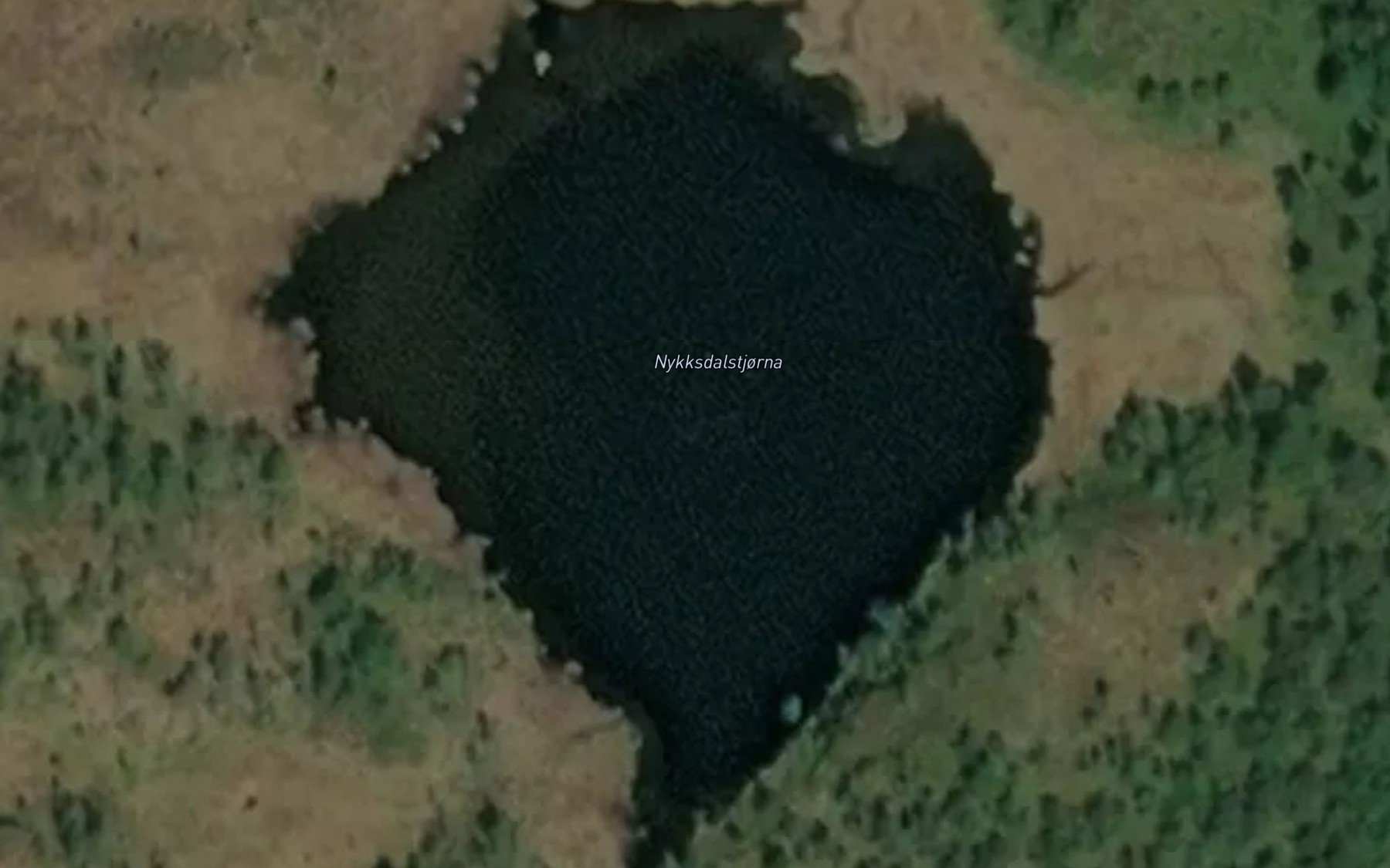 Satellite map of the Nyksdalstjorna
