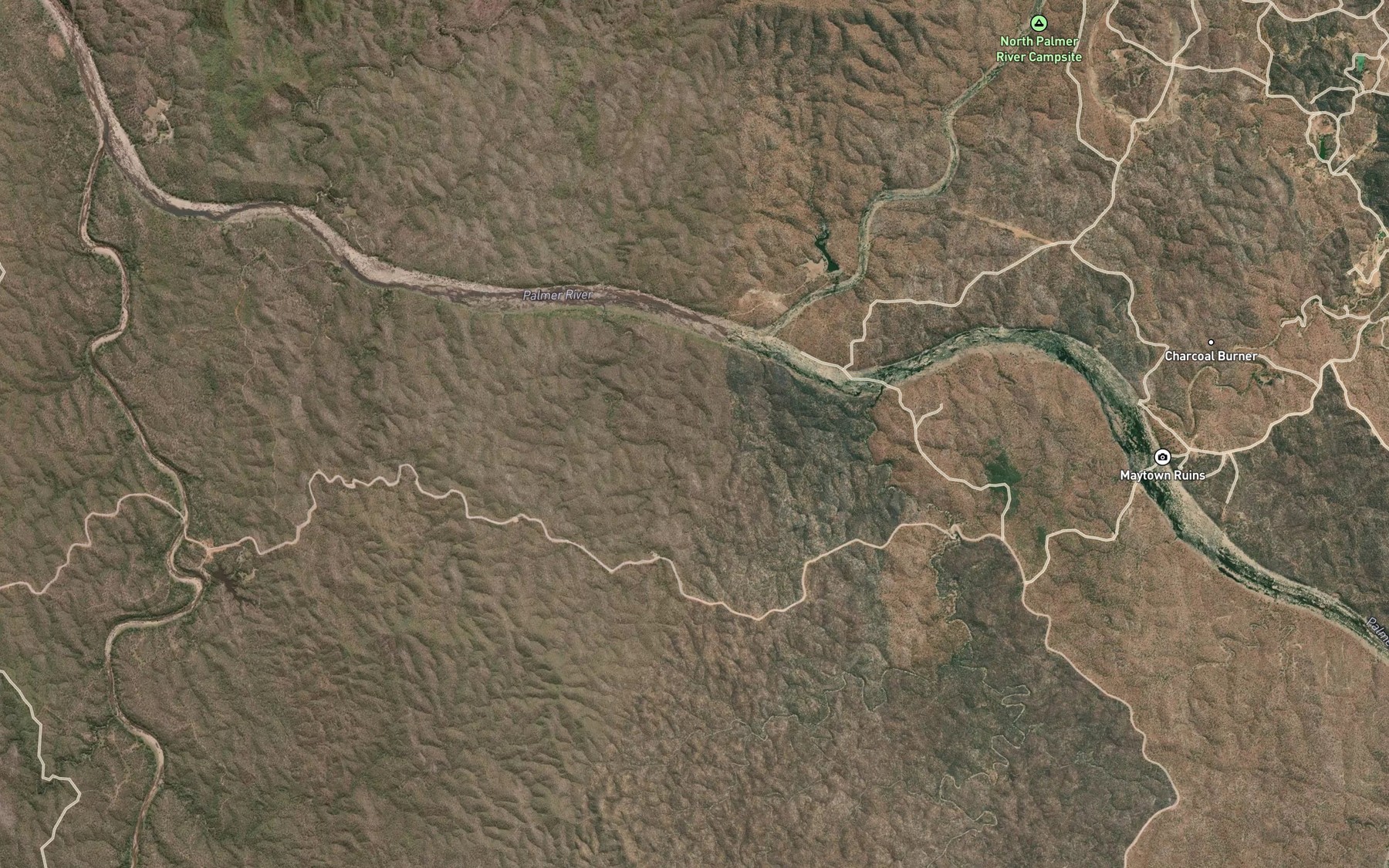 Satellite map of the North Palmer River