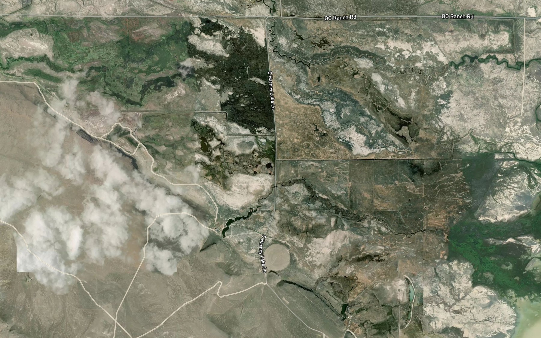 Satellite map of the South Warm Springs Creek