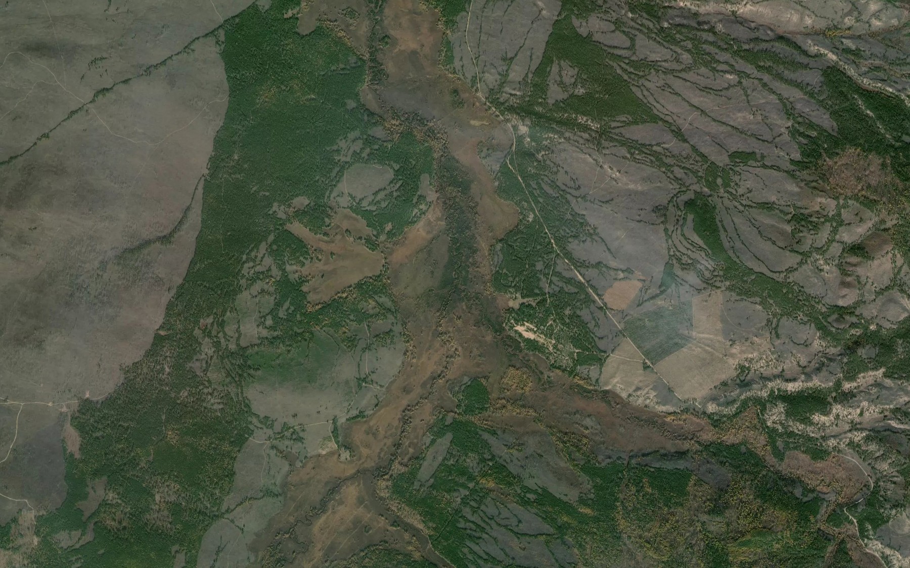 Satellite map of the Sarantuy