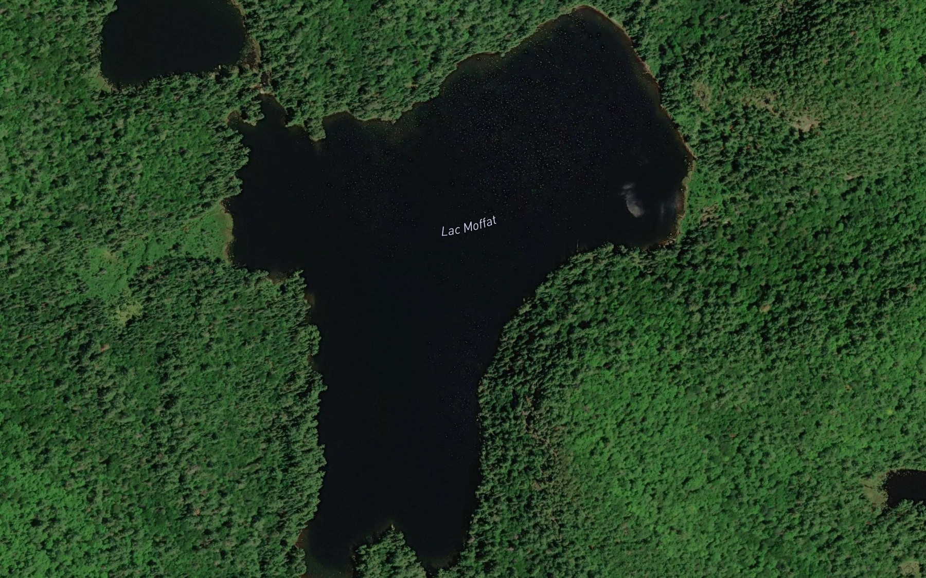Satellite map of the Lac Moffat