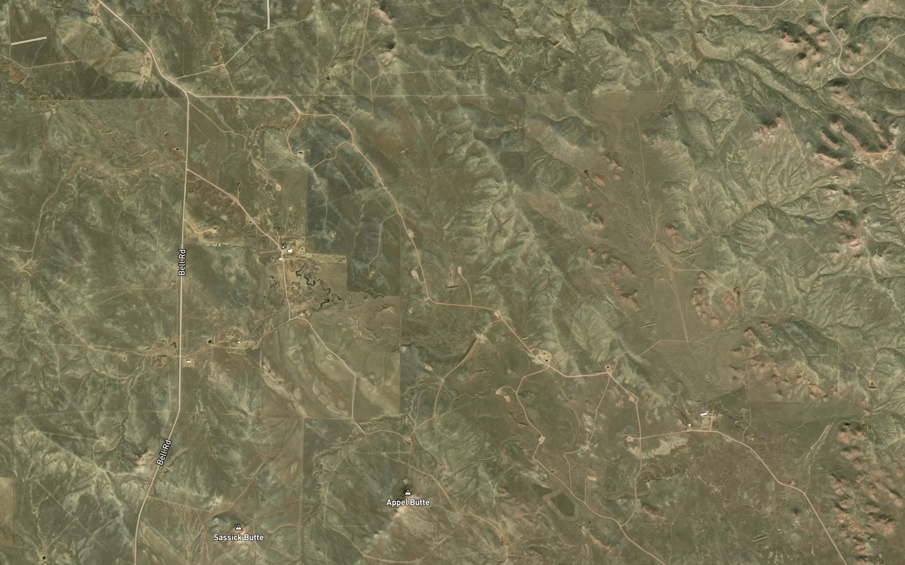 Satellite map of the Shaffer Reservoir