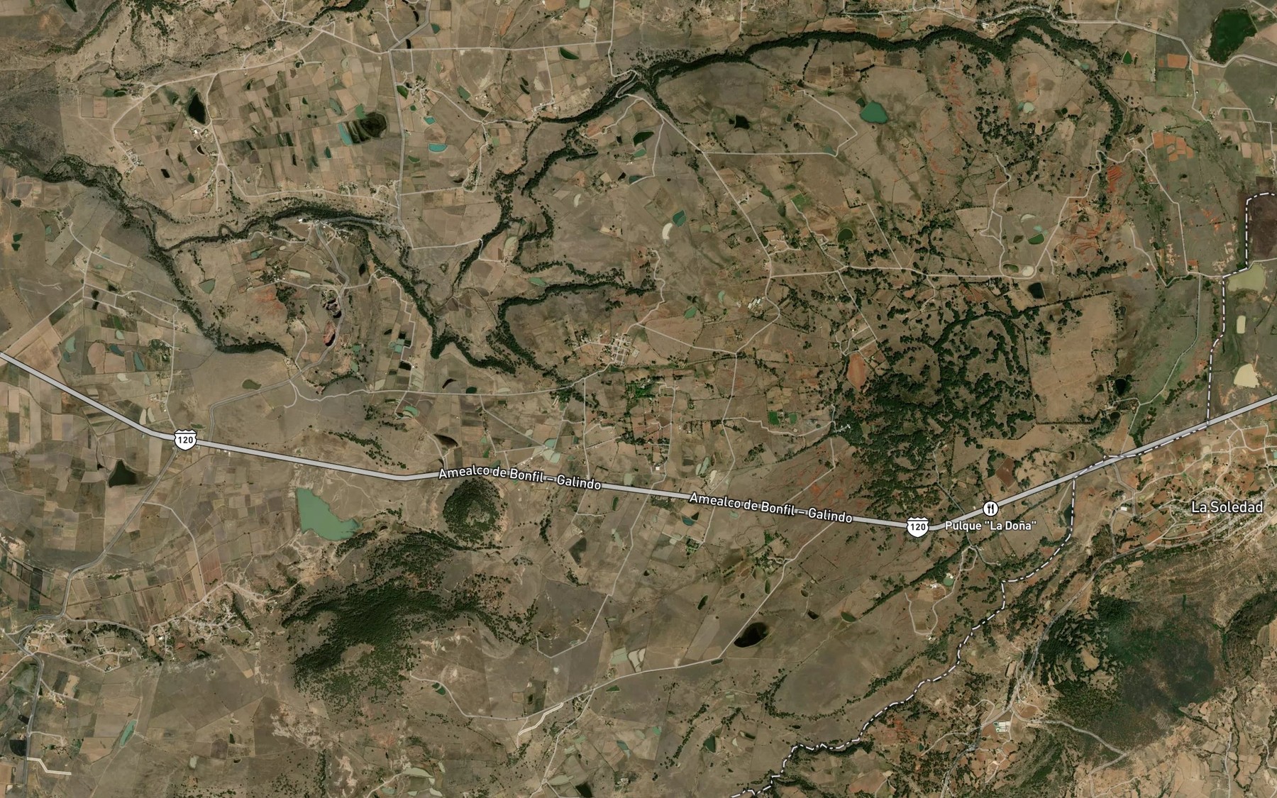 Satellite map of the San Antonio