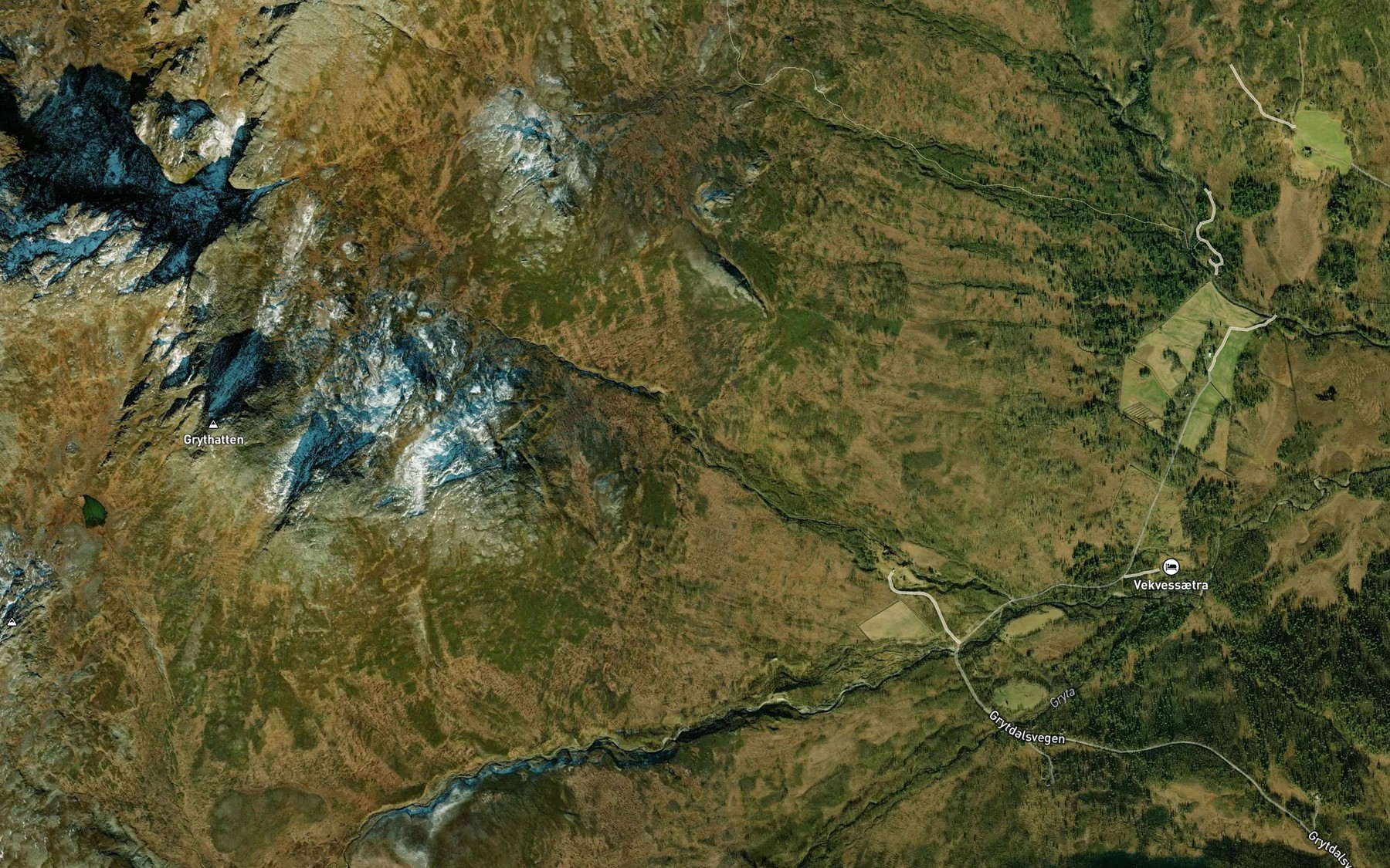 Satellite map of the Hestbekken