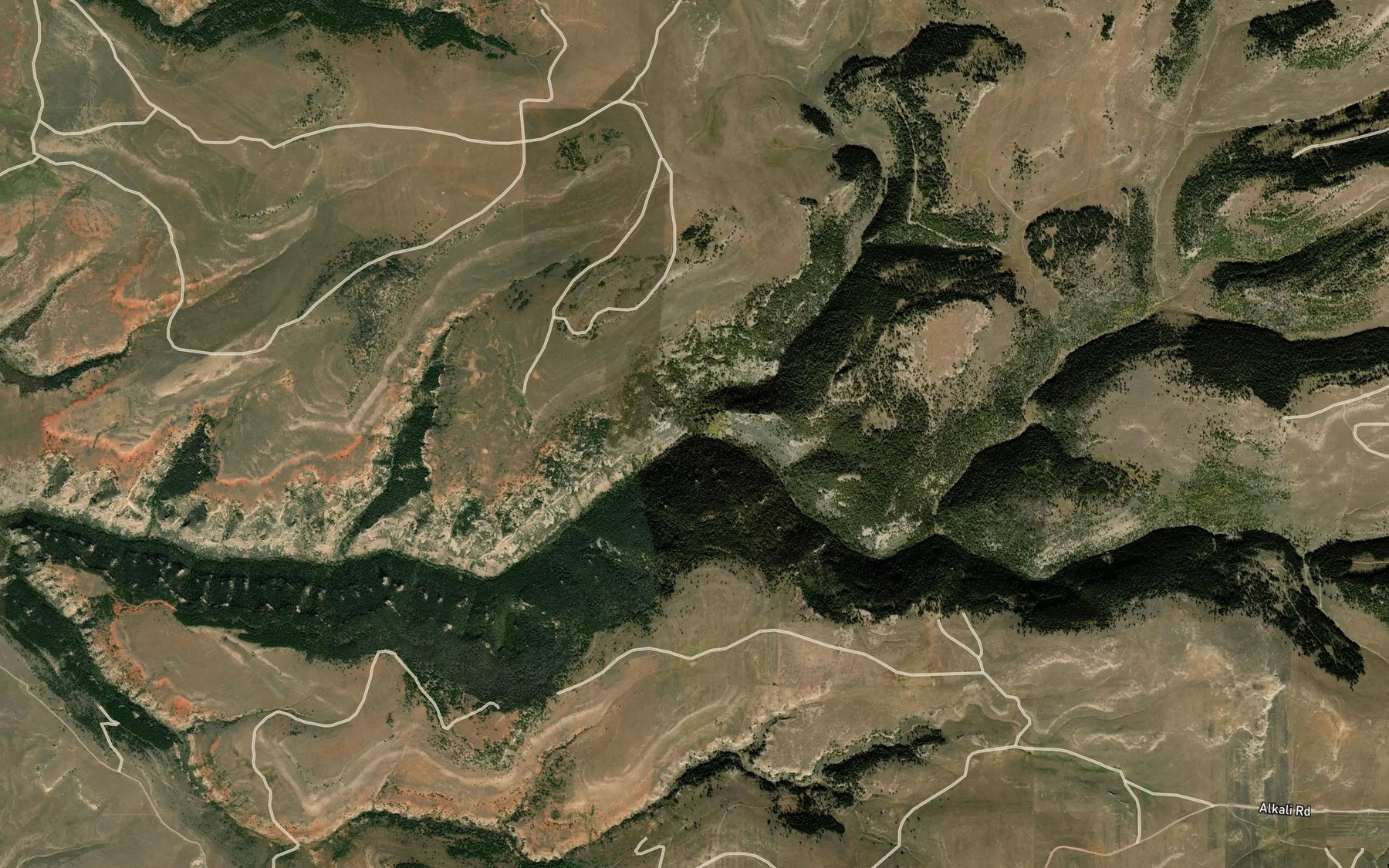 Satellite map of the Battle Creek