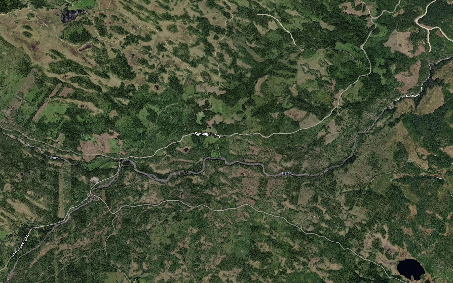 Satellite map of the Ausebekken