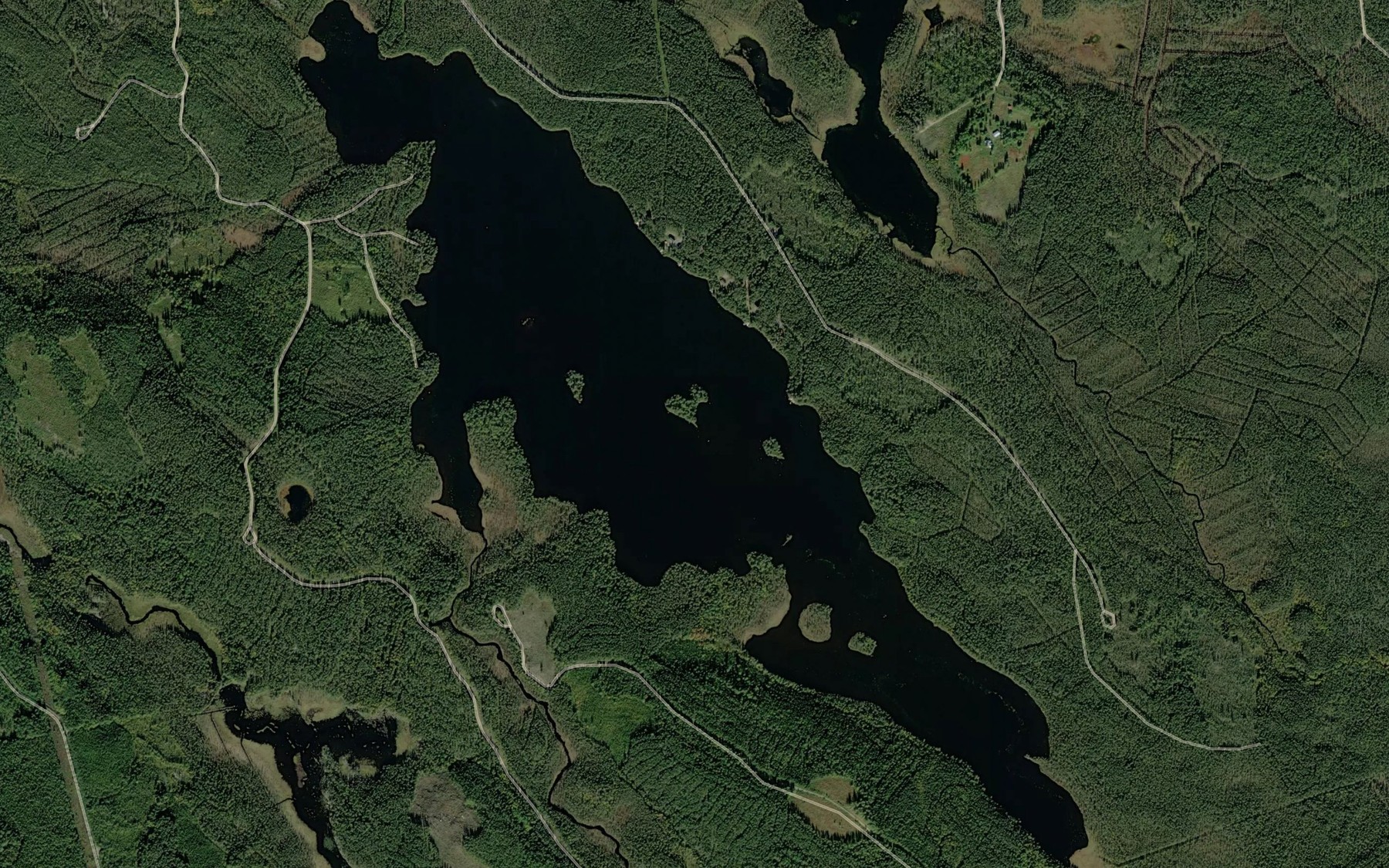 Satellite map of the Iso Hangasjarvi
