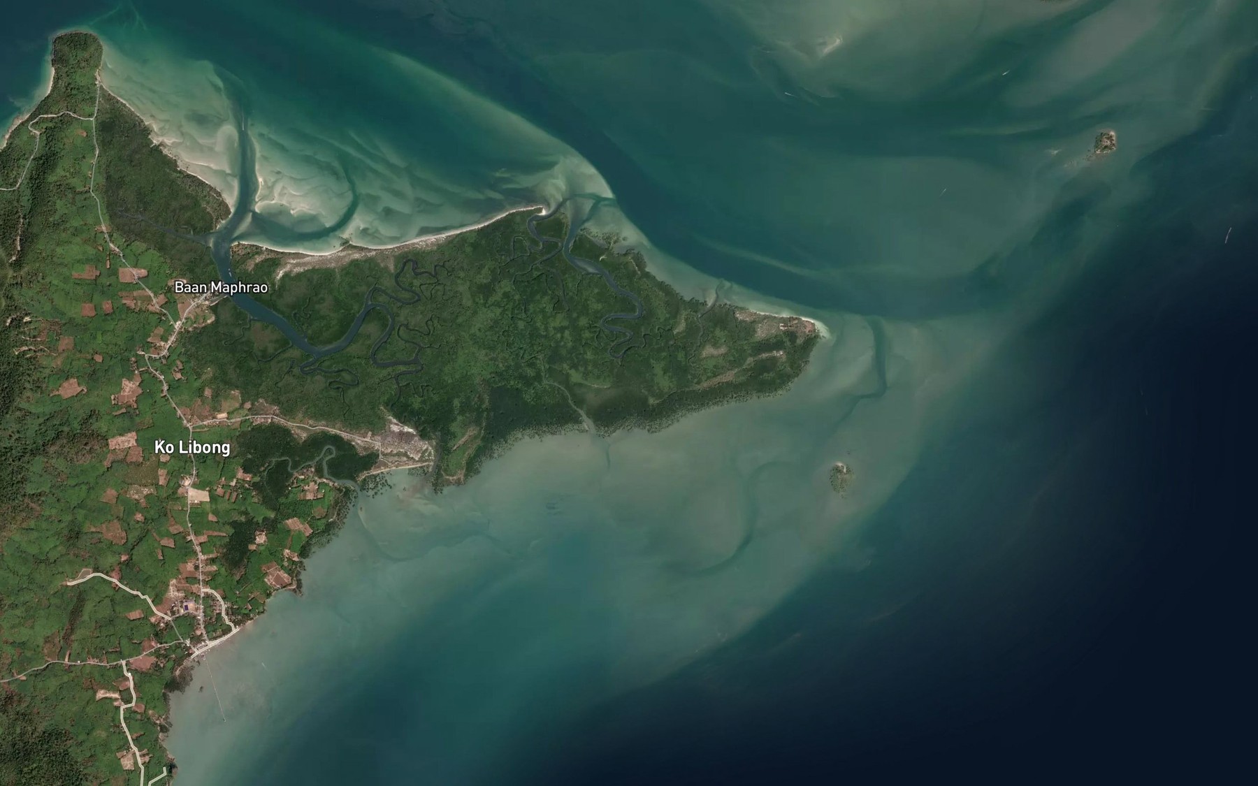 Satellite map of the Khlong Po La